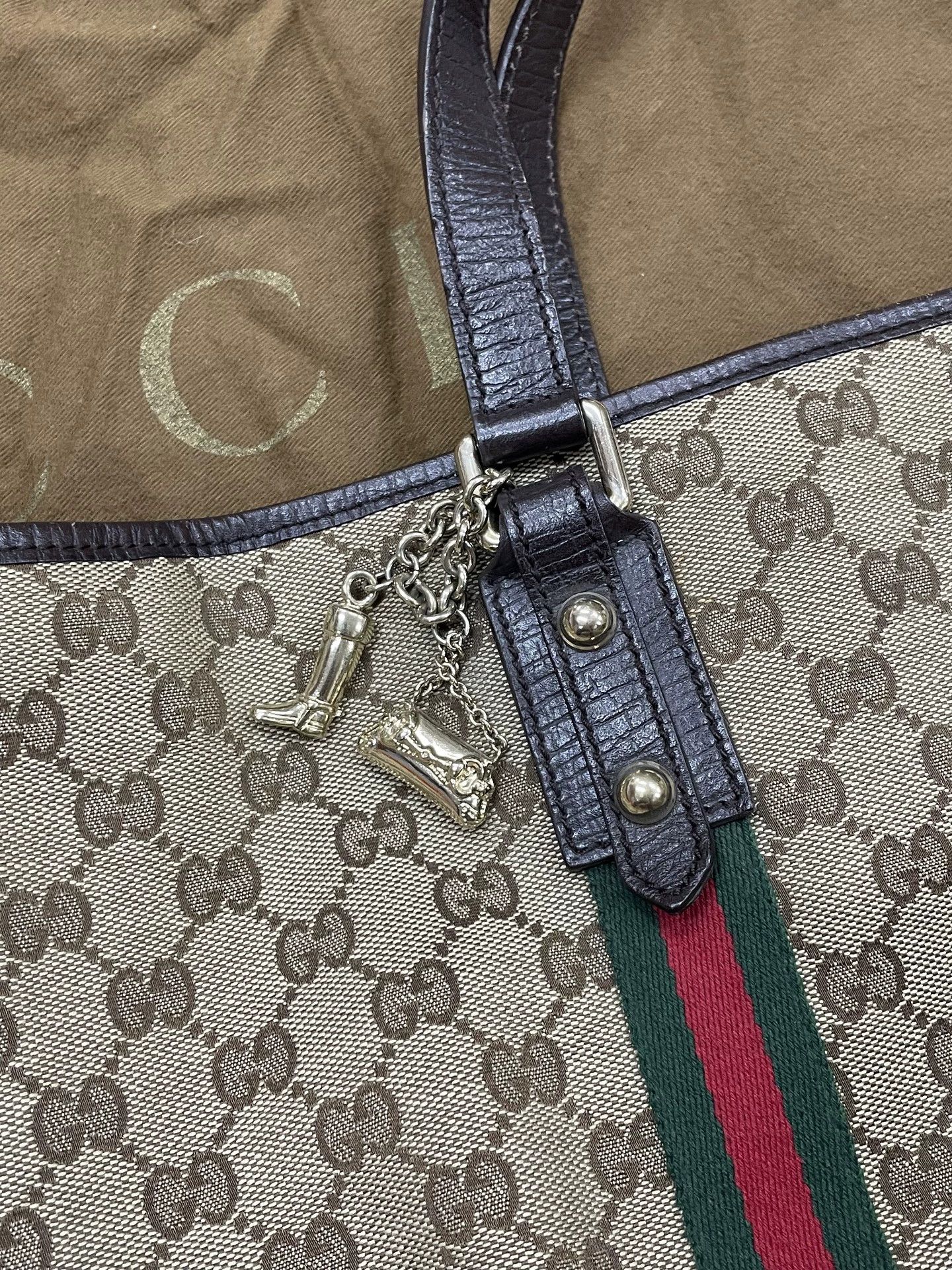 Gucci Gucci GG Supreme Tote Bag with Dust Bag Size ONE SIZE - 3 Thumbnail