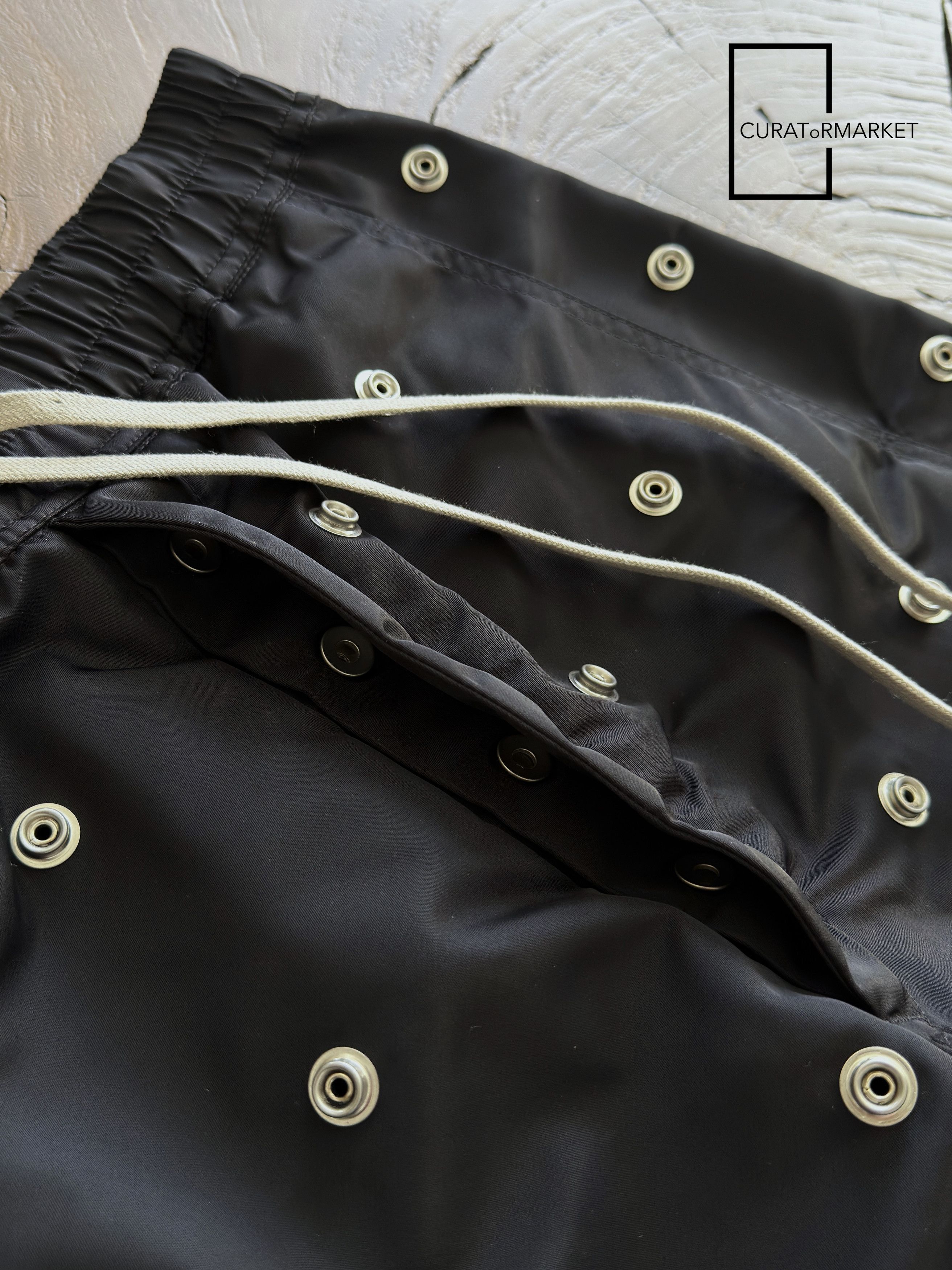Rick Owens Drkshdw GRAIL SAMPLE Press Stud Button Nylon Pusher Pants SS24 Lido Size US 32 / EU 48 - 11 Thumbnail
