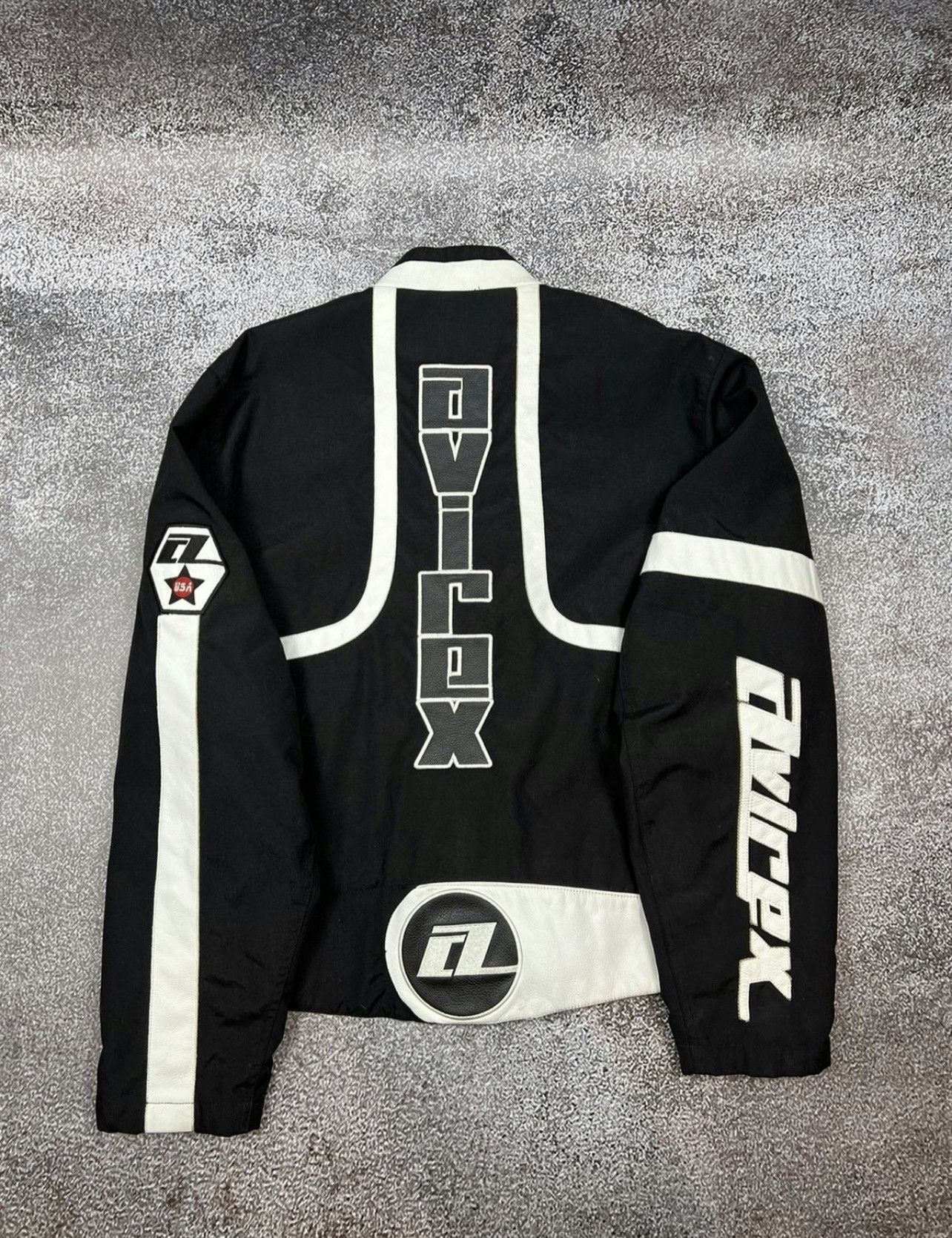 Avirex Avirex USA Motorcycle Cordura Racing Leather Jacket big logo Size US XL / EU 56 / 4 - 4 Thumbnail