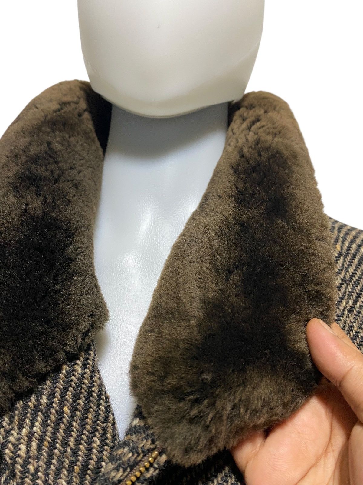 Vintage Vintage Rodex of London wool leather hybrid biker jacket Size US L / EU 52-54 / 3 - 7 Thumbnail