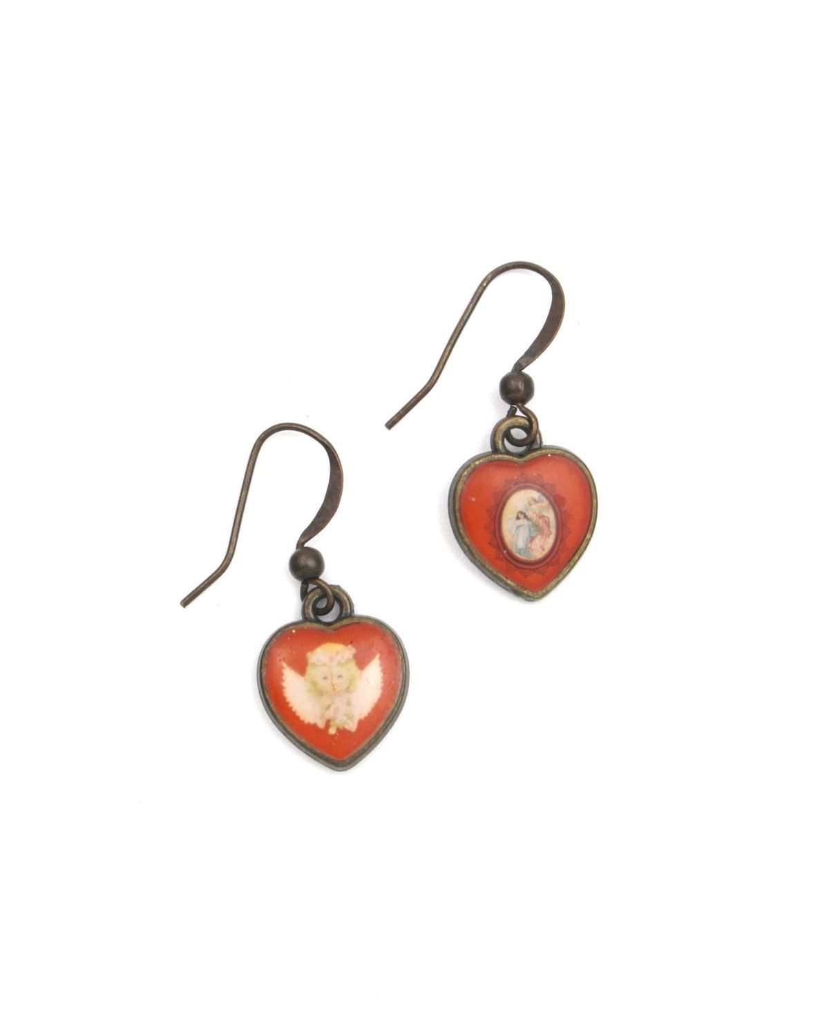 Hysteric Glamour 2000S JAPANESE MADE CUPID IN A RED HEART EARRINGS Size ONE SIZE - 1 Thumbnail