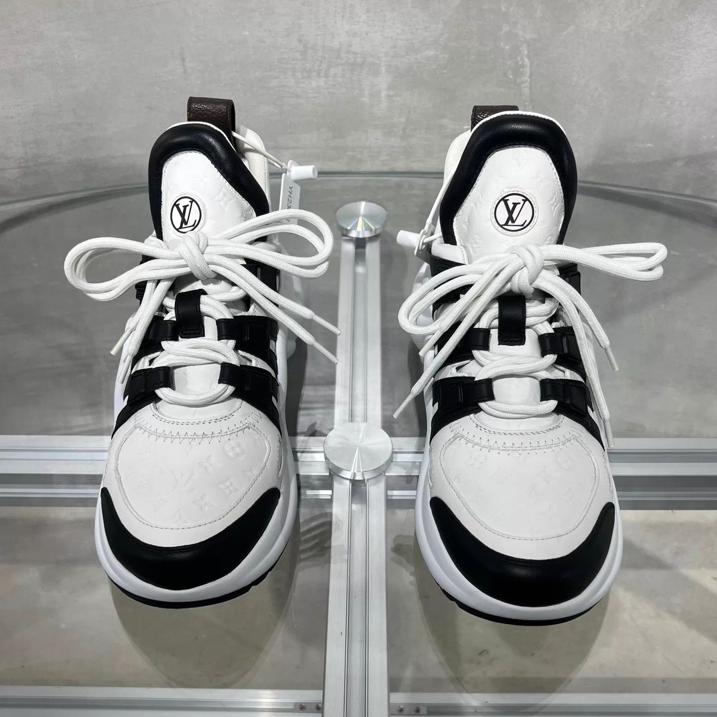 Louis Vuitton LV Archlight Black/White Embossed Arch Dad UK2 (36) New Size US 5.5 / IT 35.5 - 1 Thumbnail