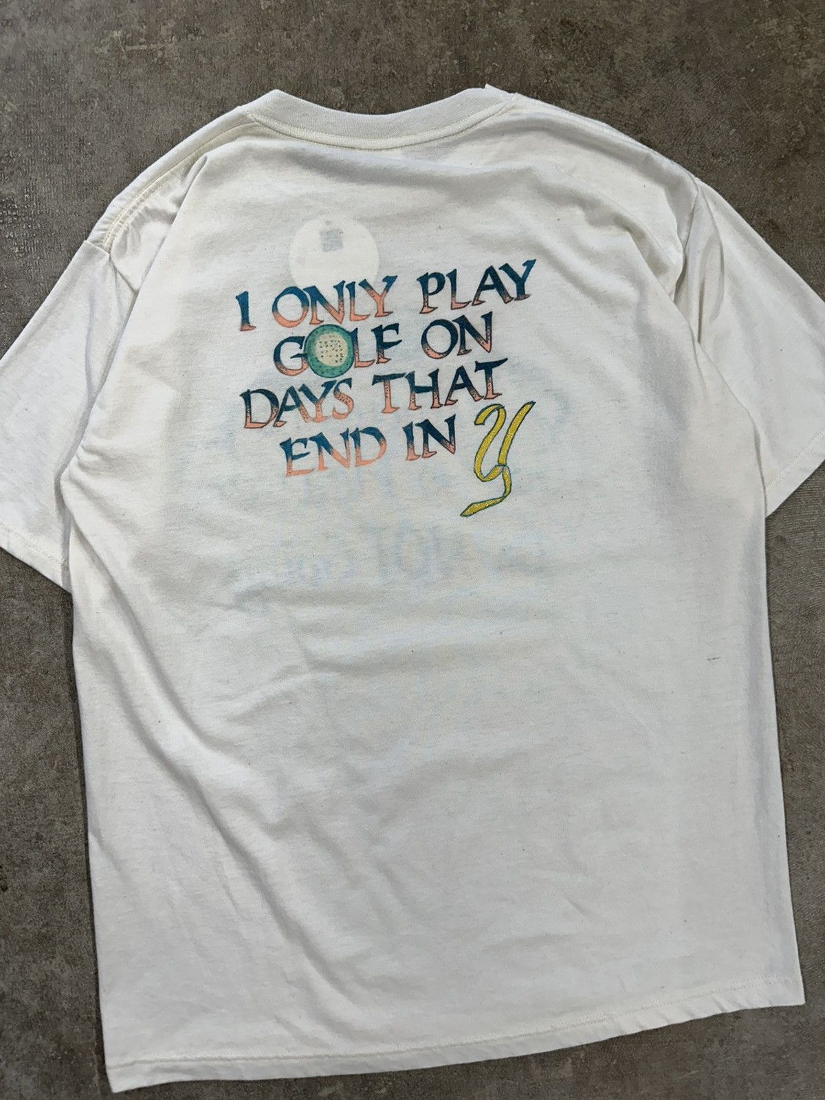 Vintage Vintage 90s If Theres No Golf In Heaven Im Not Going T-Shirt Size M / US 6-8 / IT 42-44 - 4 Thumbnail