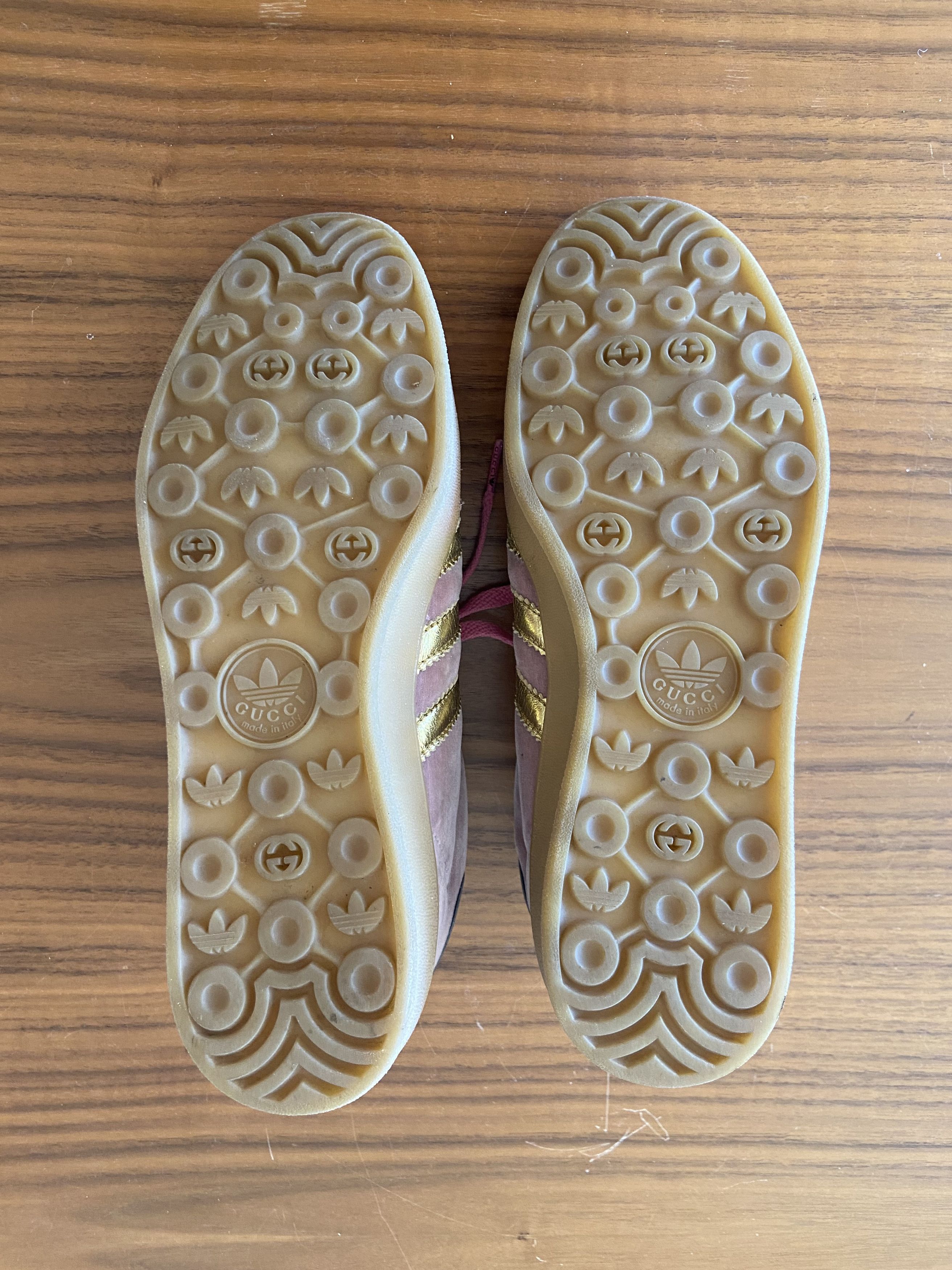 Adidas × Gucci Adidas X Gucci Gazelle Pink Velvet Size US 10 / IT 40 - 3 Thumbnail