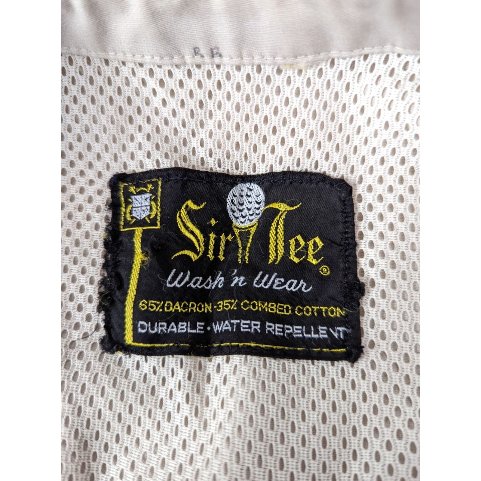 Vintage VINTAGE Sir Tee Jacket Bomber Adults Large Beige Full Zip Golf Size US L / EU 52-54 / 3 - 4 Thumbnail
