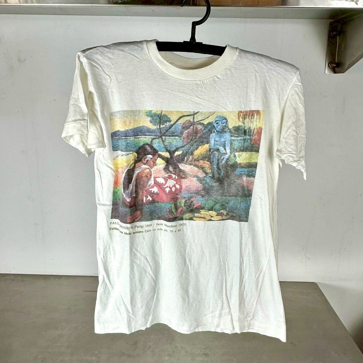 Vintage ​​​​​​Vintage 80s Paul Gauguin Painter Artwork T-shirt Size US S / EU 44-46 / 1 - 1 Thumbnail
