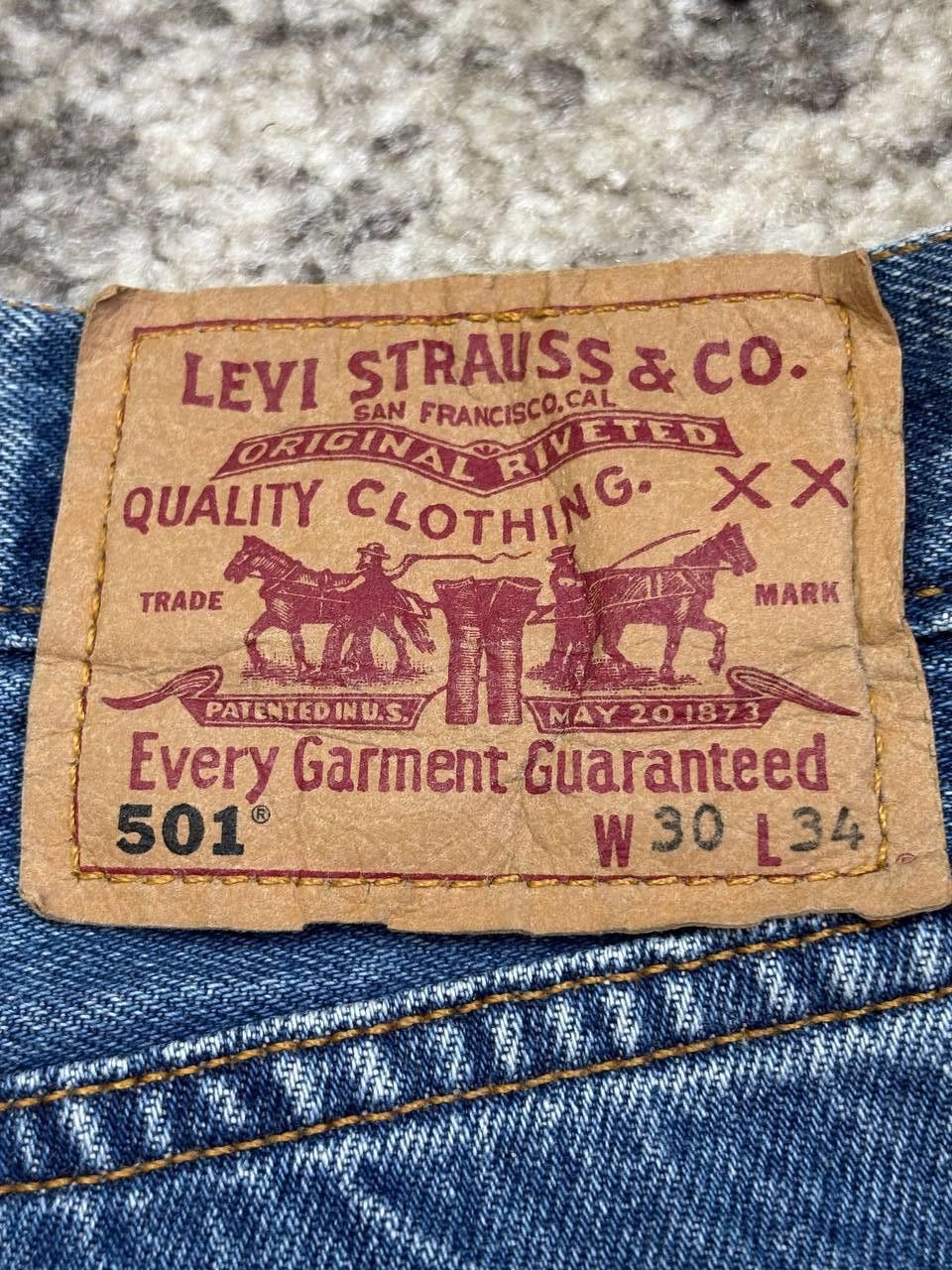 Levi's Vintage Clothing Vintage 1998 Levi's 501 Made in UK W30 L34 Size US 30 / EU 46 - 7 Thumbnail