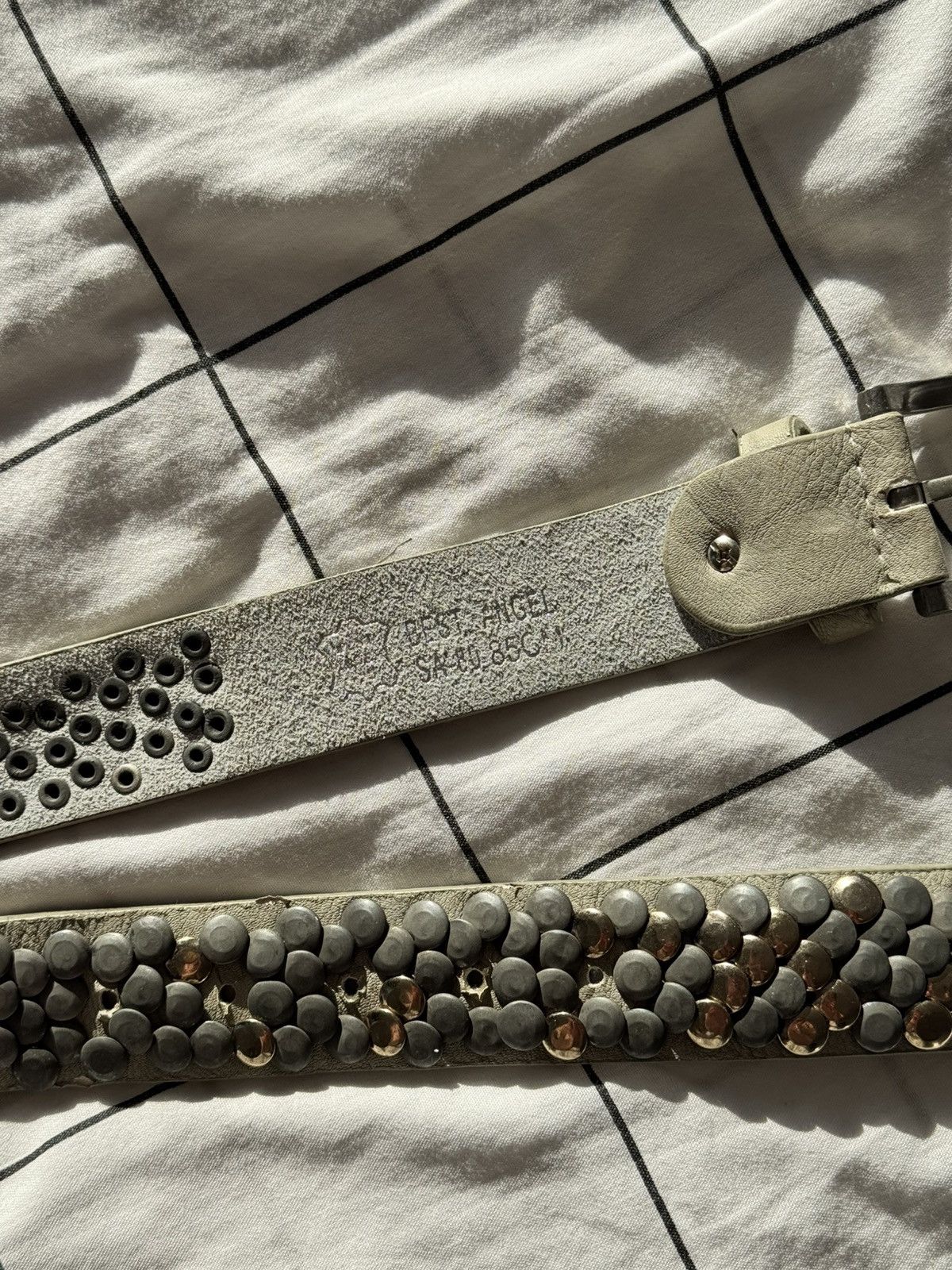 Hysteric Glamour Vintage Belts Y2K Rhinestones Punk leather belt Japanese Size ONE SIZE - 19 Thumbnail
