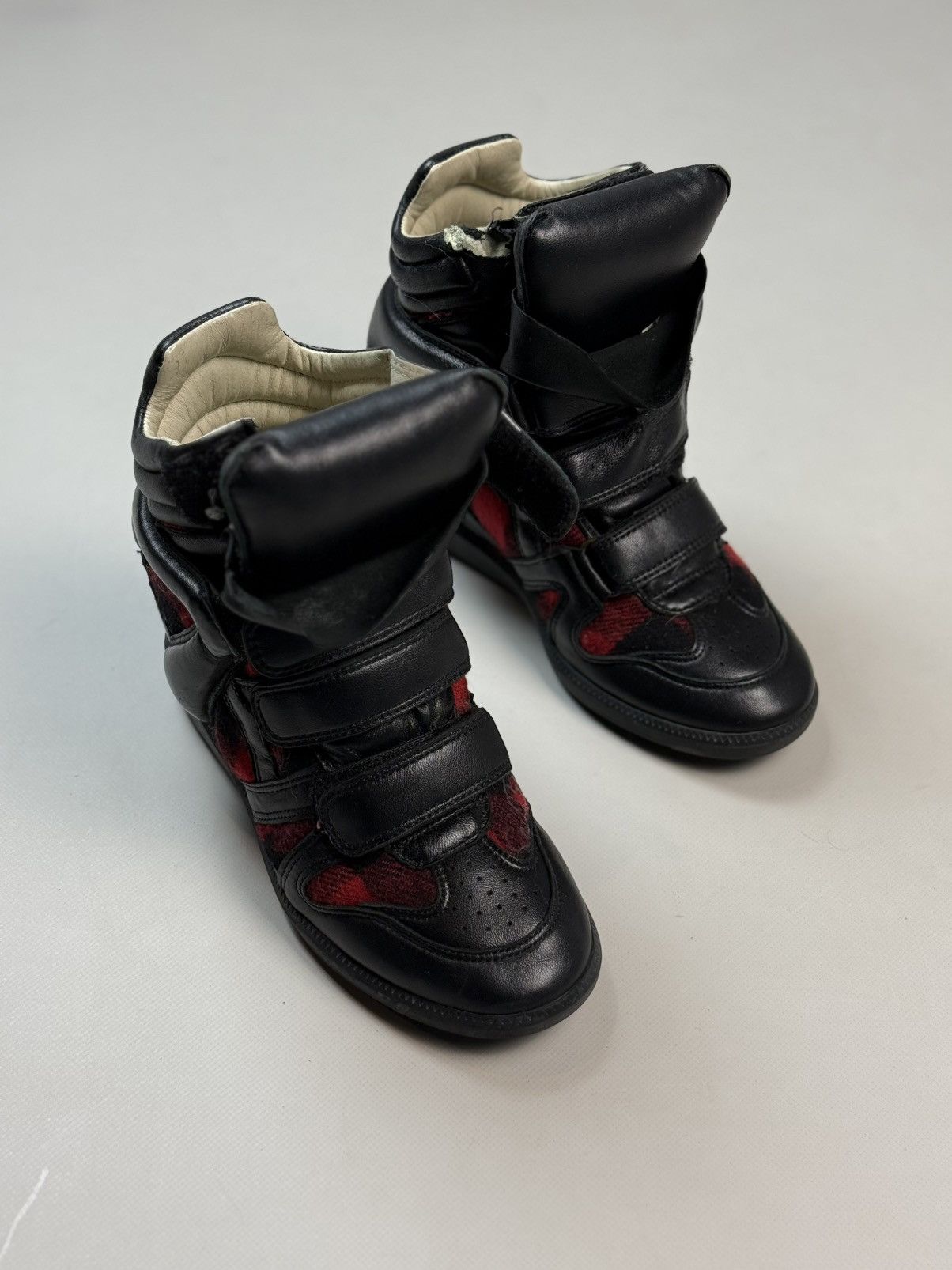 Isabel Marant Isabel Marant Beckett High Top Leather Sneakers Wedge Boots Size US 6 / IT 36 - 3 Thumbnail
