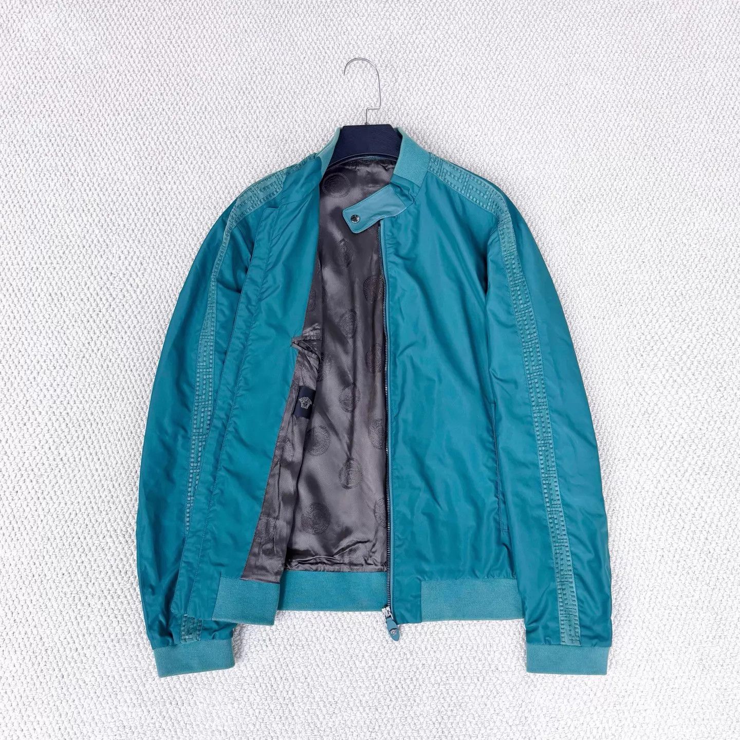 Versace Versace Lake Green Medusa Zip-Up Jacket 48 Size US M / EU 48-50 / 2 - 4 Thumbnail