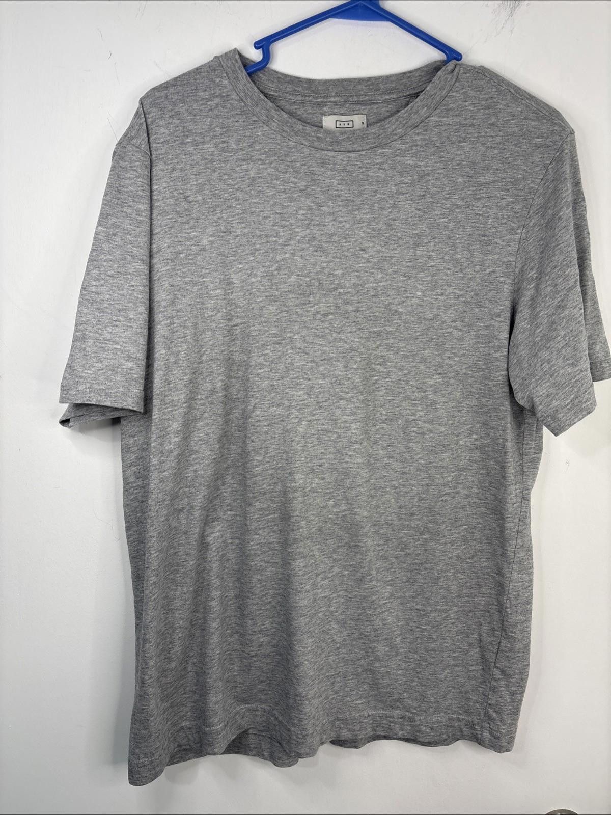 AYR Men’s AYR Pima Cotton Crewneck Tee Gray Med Relaxed Fit Peru Size US M / EU 48-50 / 2 - 1 Thumbnail