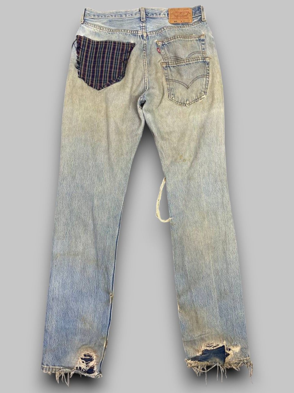 Levi's vintage levis 501 custom distressed reworked denim usa Size 32" / US 10 / IT 46 - 2 Thumbnail