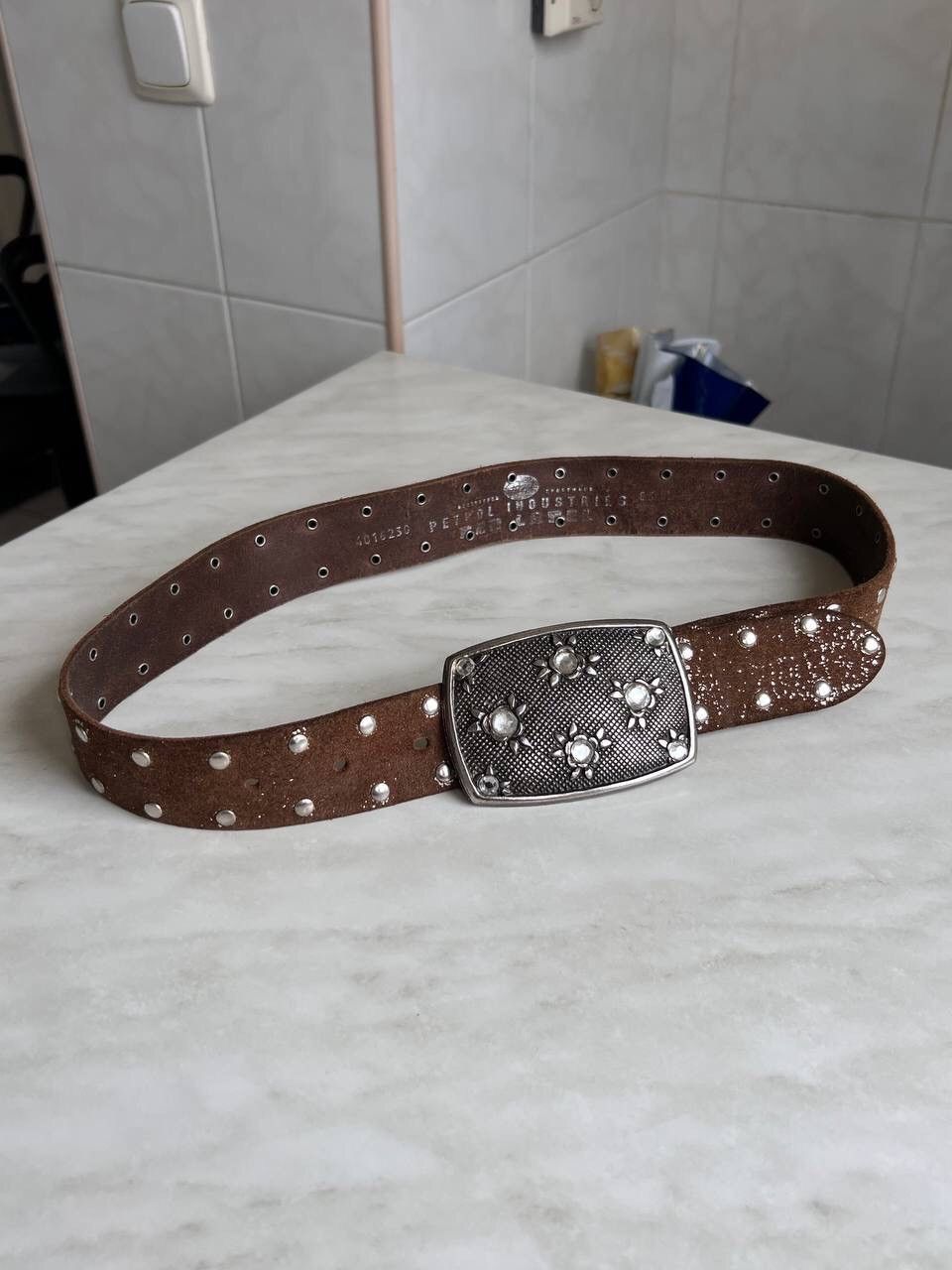 Oakley × Vintage Vintage y2k Oakley Skull Belt Silver Black | Grailed