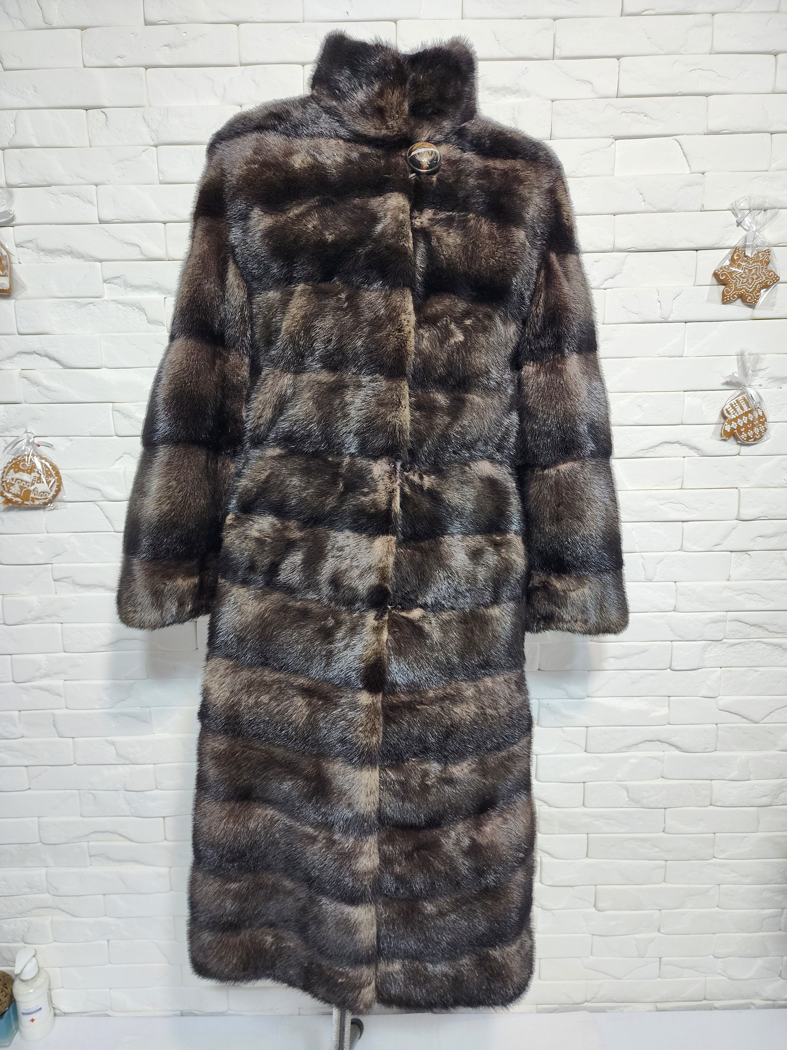 Furla Brown Fur Coat: Women's Mink Coat. Size S / US 4 / IT 40 - 1 Thumbnail