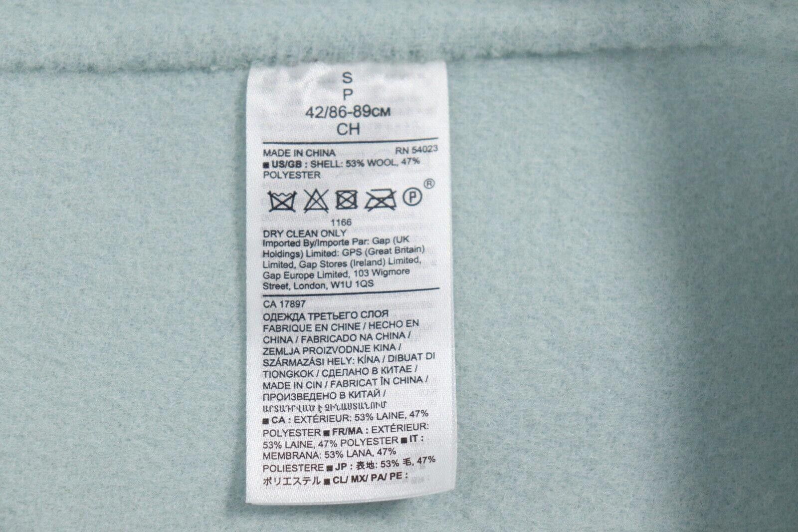 Banana Republic Banana Republic Women Small Green Aqua Surf Mid Coat Jacket Size S / US 4 / IT 40 - 5 Thumbnail