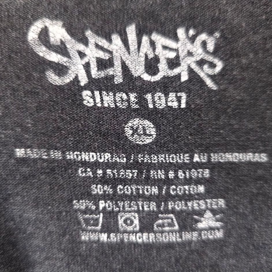 Vintage Spencer's Cannabis T Shirt Mens XL Gray Weed Marijuana Hemp Plant Based Diet Short Sleeve Crew Neck Cotton Blend Size US XL / EU 56 / 4 - 5 Thumbnail