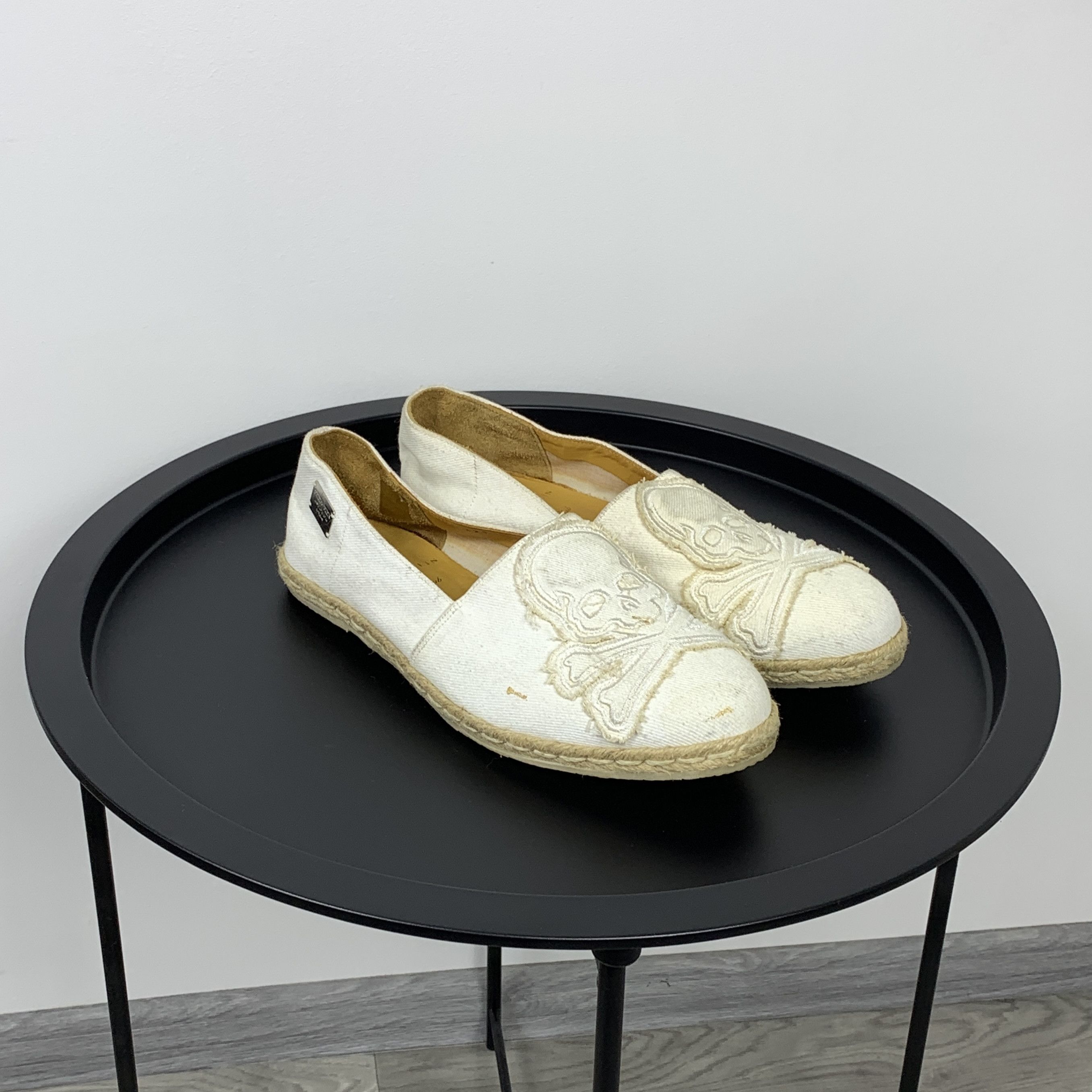 Philipp Plein Philipp Plein Skull White Espadrilles Low Top Loafers Shoes Size US 9.5 / EU 42-43 - 8 Thumbnail