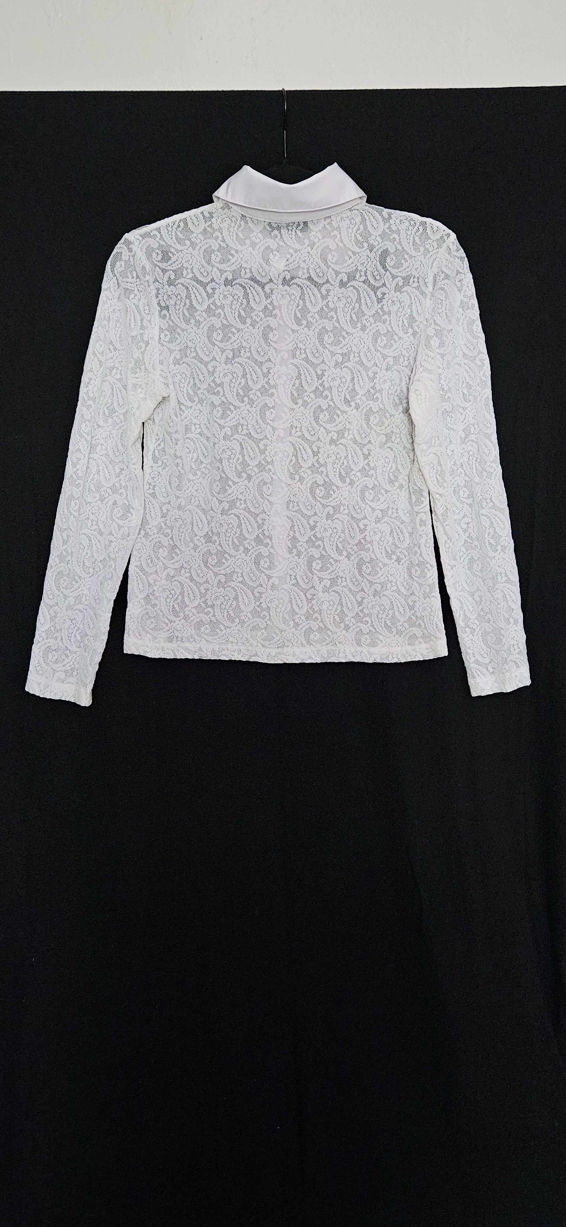 Other New York & Company Y2K stretch lace button down shirt Size M / US 6-8 / IT 42-44 - 2 Thumbnail