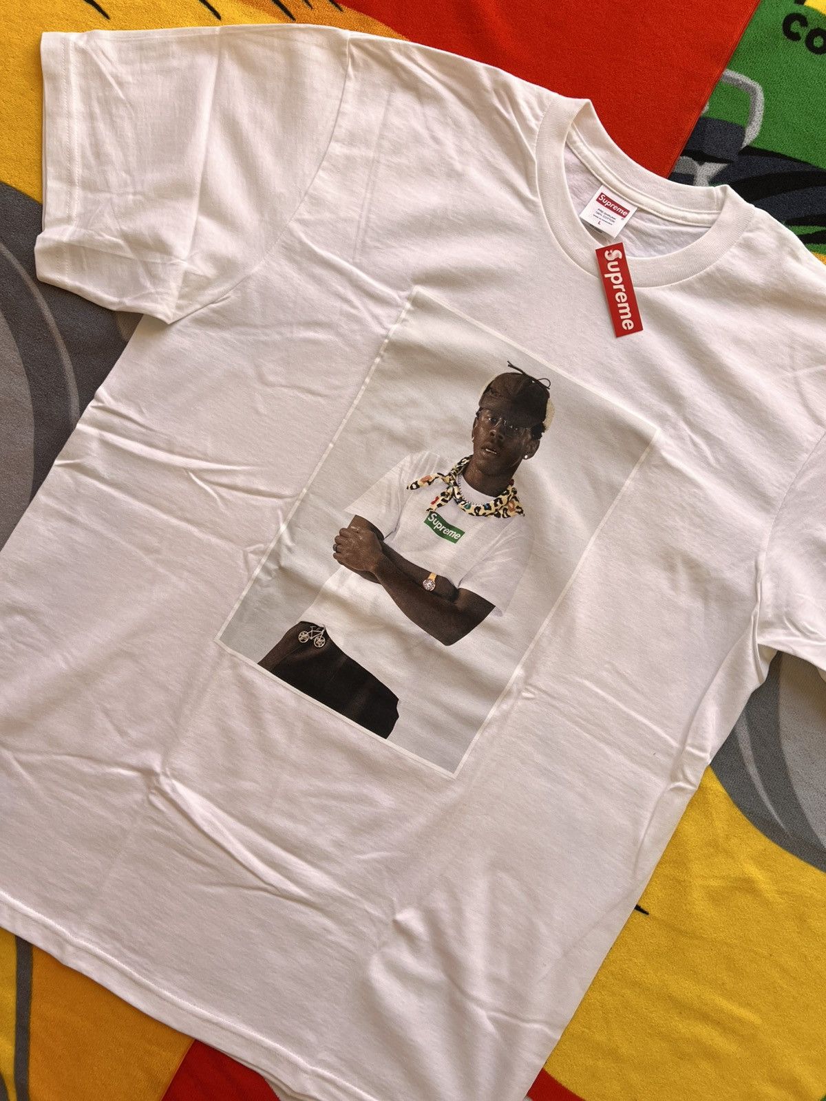 Supreme L Supreme Tyler the Creator Photo Tee White t-shirt rap merc Size US L / EU 52-54 / 3 - 8 Thumbnail