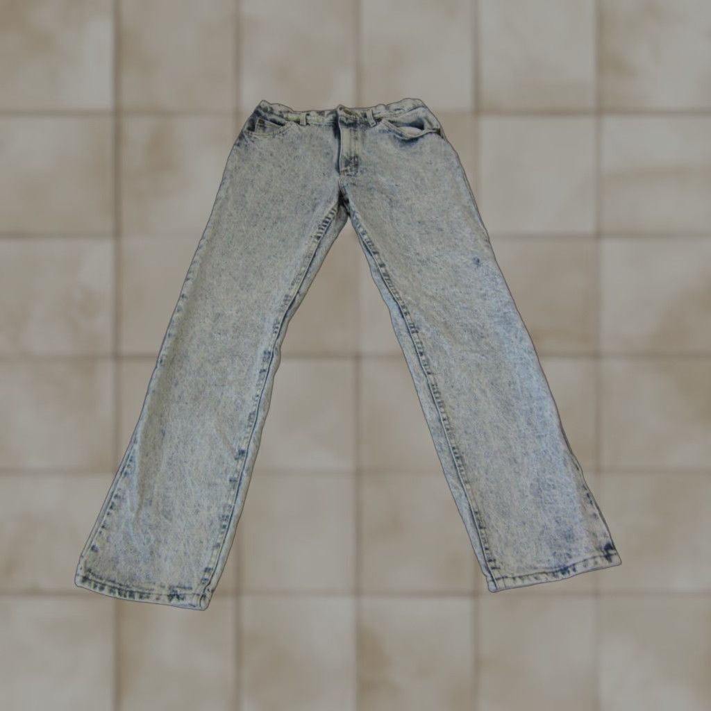 Lee Vintage LEE Jeans Mens 30W x 30L Denim 60s 70s Made in USA Acid Wash Zip Adult Jeans Mens 30 Blue Regular Straight 90s USA Size US 30 / EU 46 - 1 Thumbnail