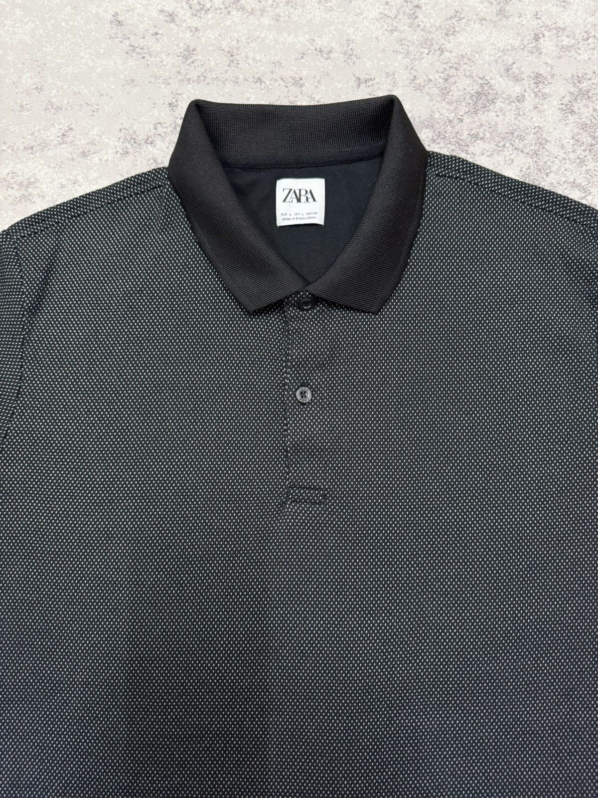 Zara Zara Black Colar Shirt Size US M / EU 48-50 / 2 - 6 Thumbnail