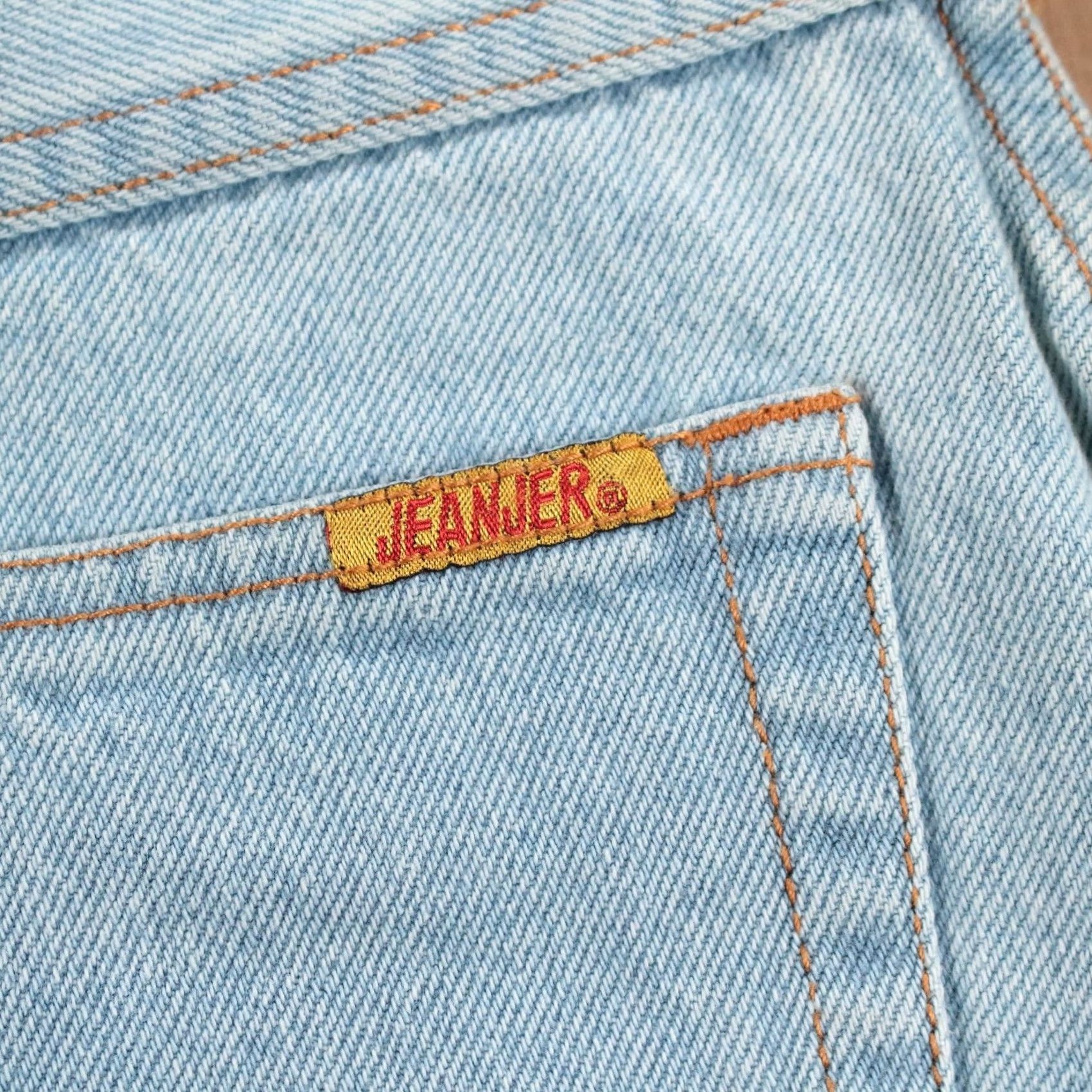 Jordache VINTAGE Jeanjer Skirt Womens 11/12 Blue JORDACHE denim light wash jean 90s 00s vtg Size 32" / US 10 / IT 46 - 2 Thumbnail
