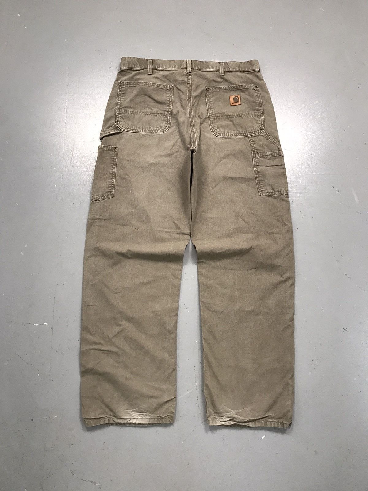 Carhartt × Vintage Vintage Carhartt B195 LBR double knee carpenter denim Size US 35 - 6 Thumbnail