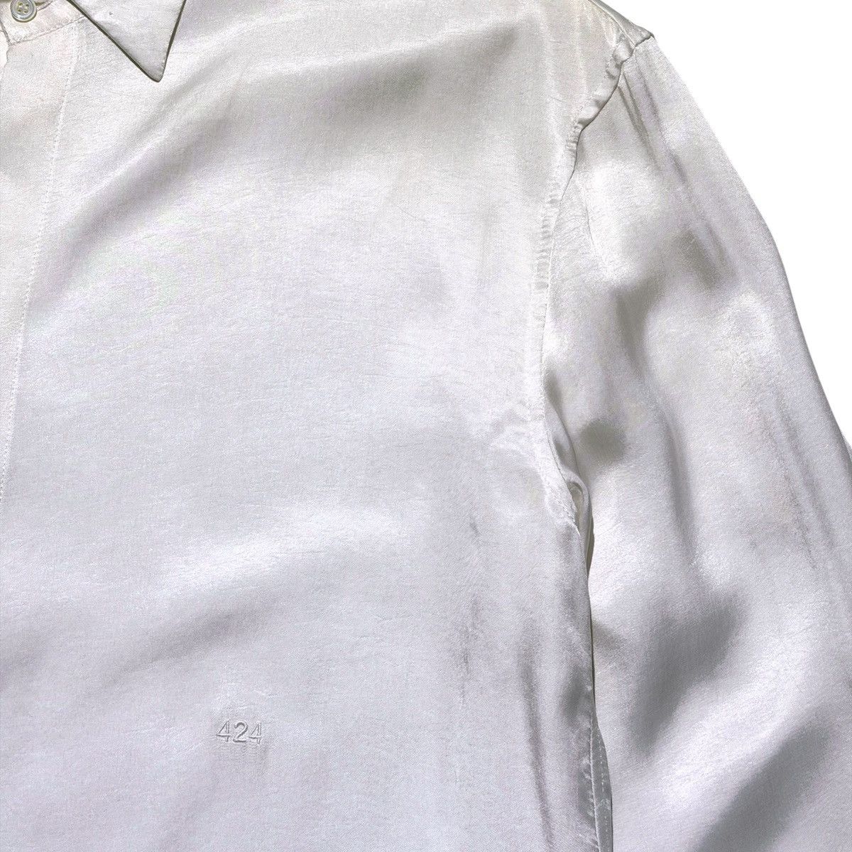 424 Cupro silk button down shirt Size US L / EU 52-54 / 3 - 2 Thumbnail