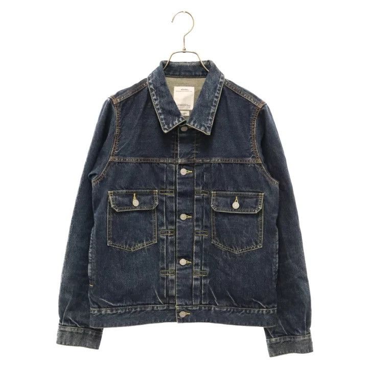 Visvim VISVIM 19AW DMGD-1003 101 DENIM JACKET coat Size US M / EU 48-50 / 2 - 1 Thumbnail