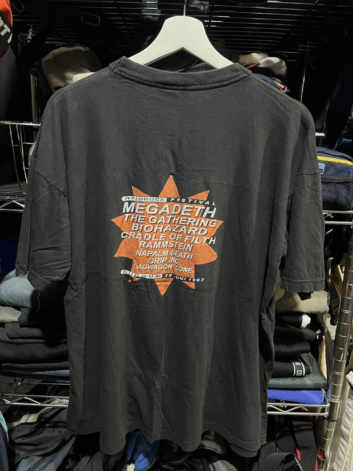 Band Tees Waldrock Festival MetalBand Tour Tee Logo 1997s Size US L / EU 52-54 / 3 - 2 Thumbnail