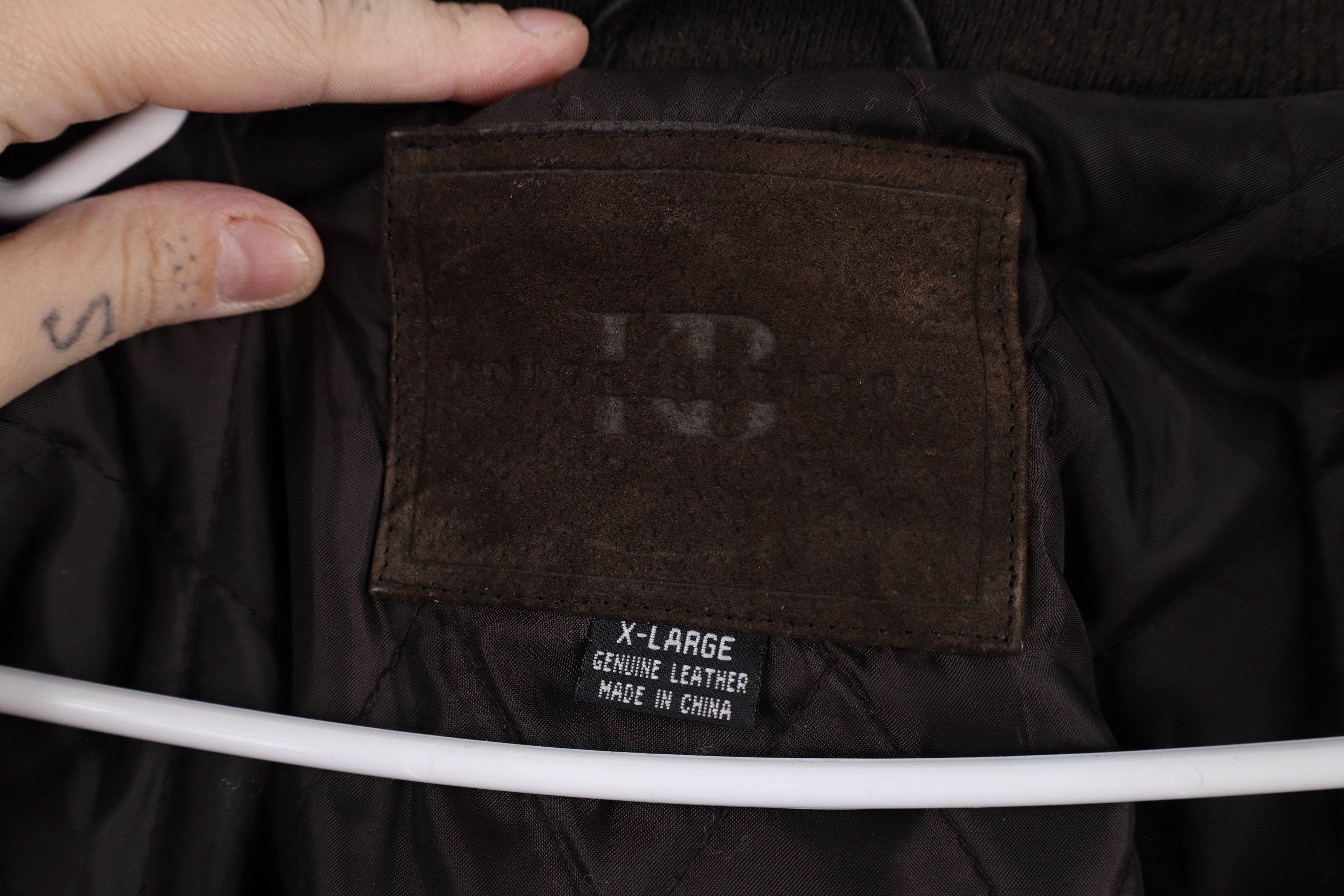 Vintage Vintage 90s Streetwear Suede Leather Bomber Jacket Brown Size US XL / EU 56 / 4 - 10 Thumbnail
