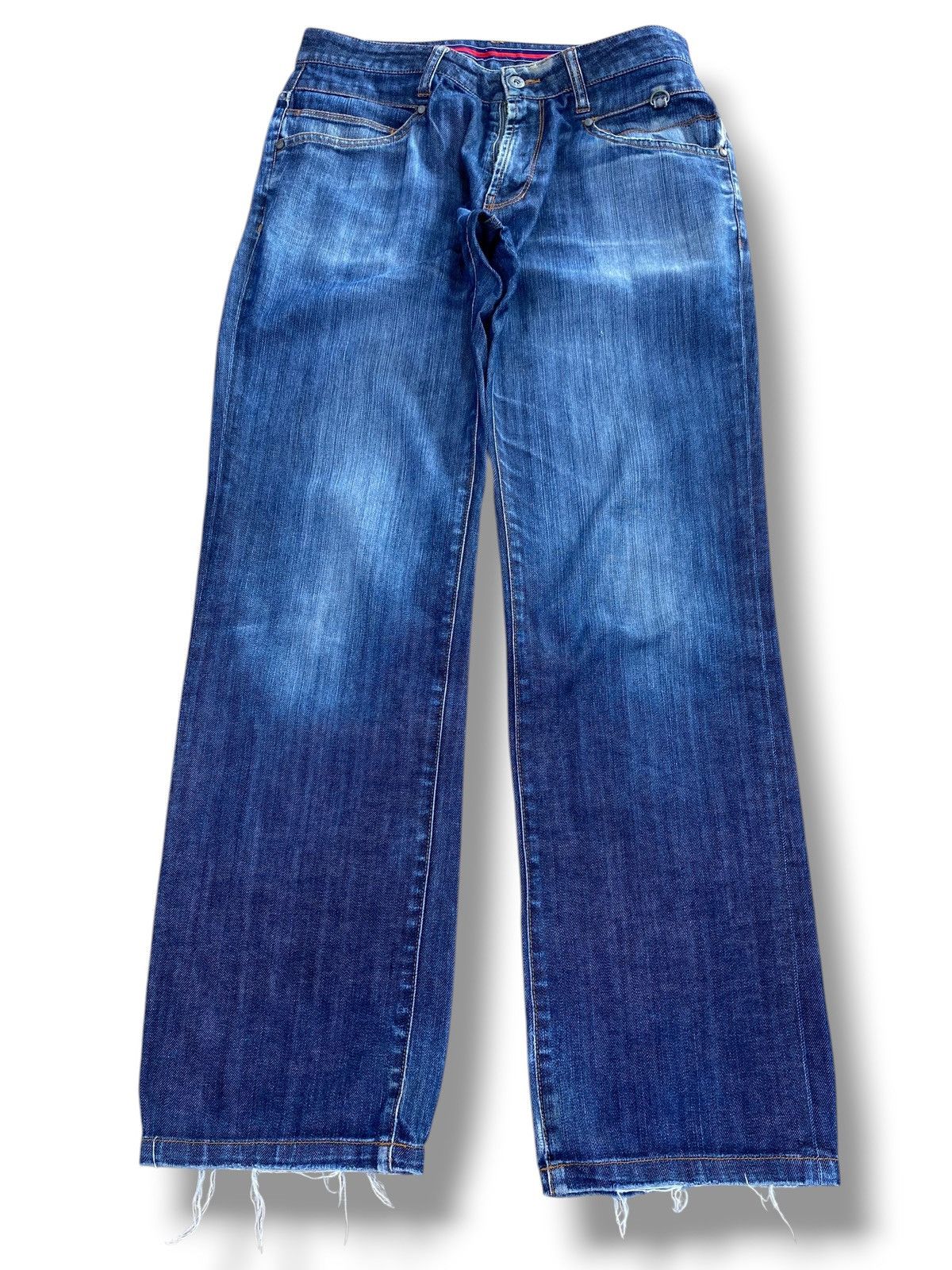 Japanese Brand Japanese Brand Blue Faded Wash Style Loose Jeans Size US 30 / EU 46 - 1 Thumbnail