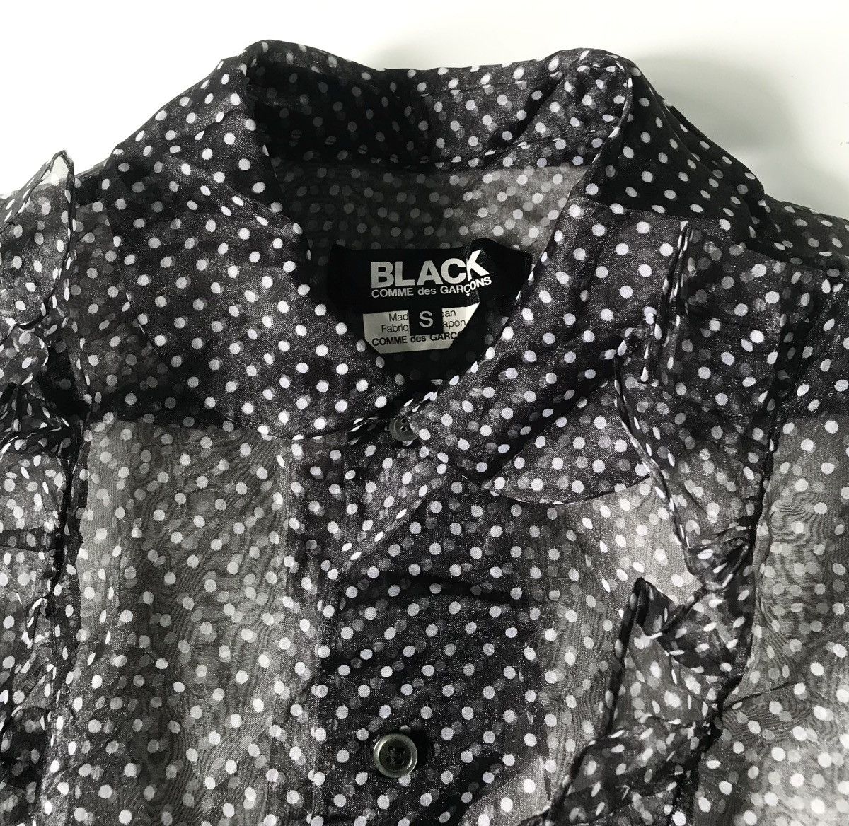 Comme des Garcons Black cdg AD2008 sheer polkadot shirt Size US S / EU 44-46 / 1 - 3 Thumbnail