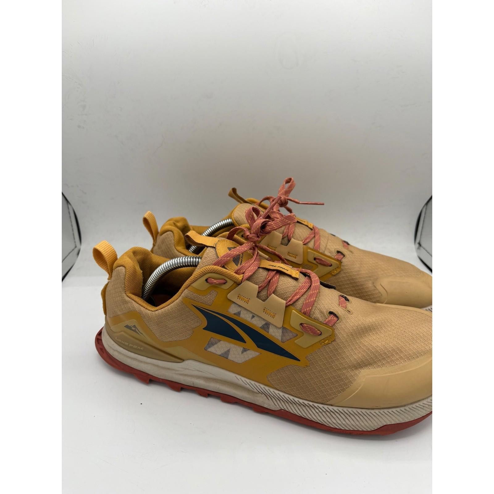 Altra Altra Lone Peak 7 Mens 11.5 Trail Running Shoes Tan Orange Size US 11.5 / EU 44-45 - 3 Thumbnail