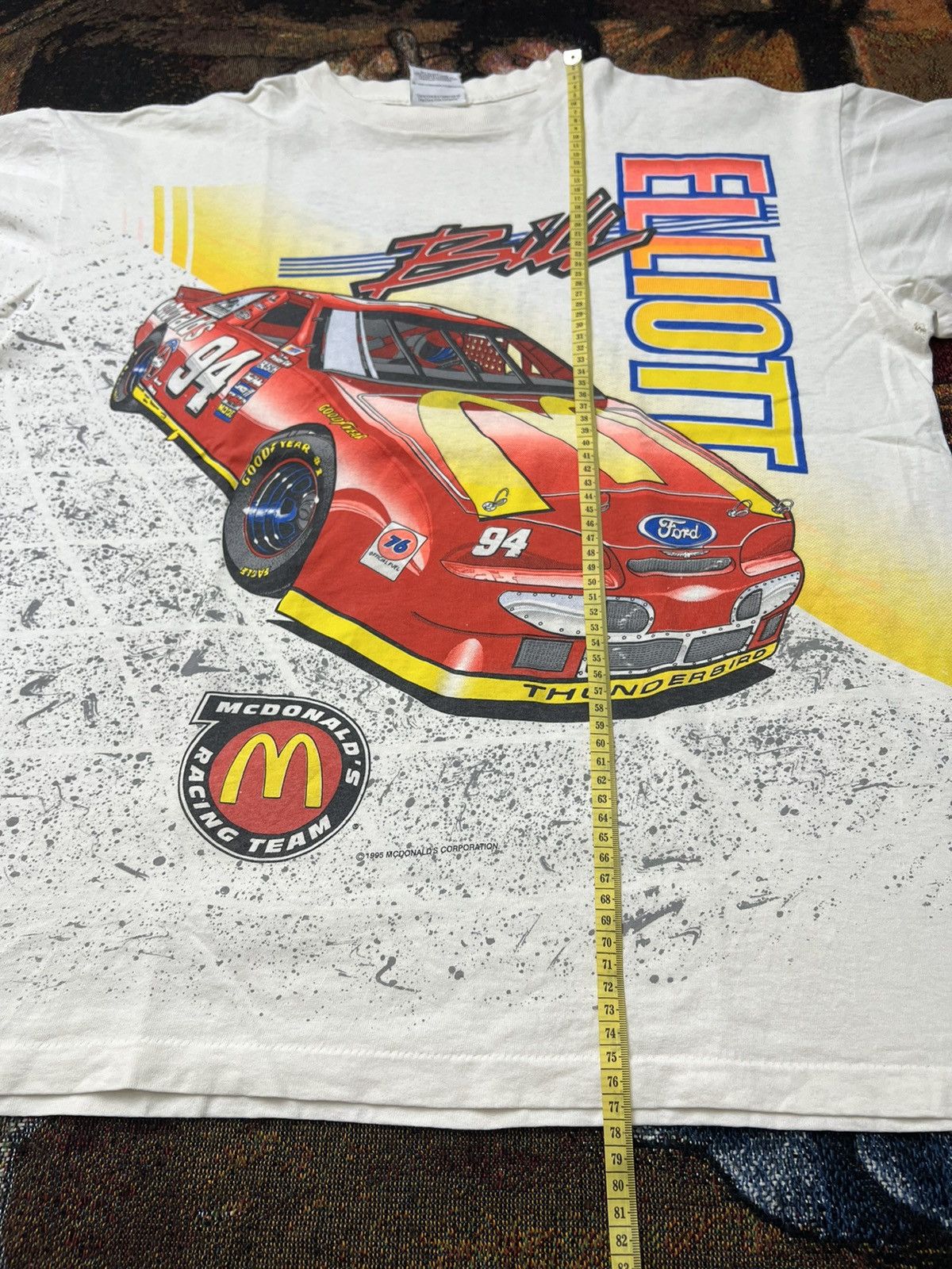 NASCAR Vintage NASCAR Bill Elliott McDonalds AOP Tee Size US XL / EU 56 / 4 - 10 Thumbnail