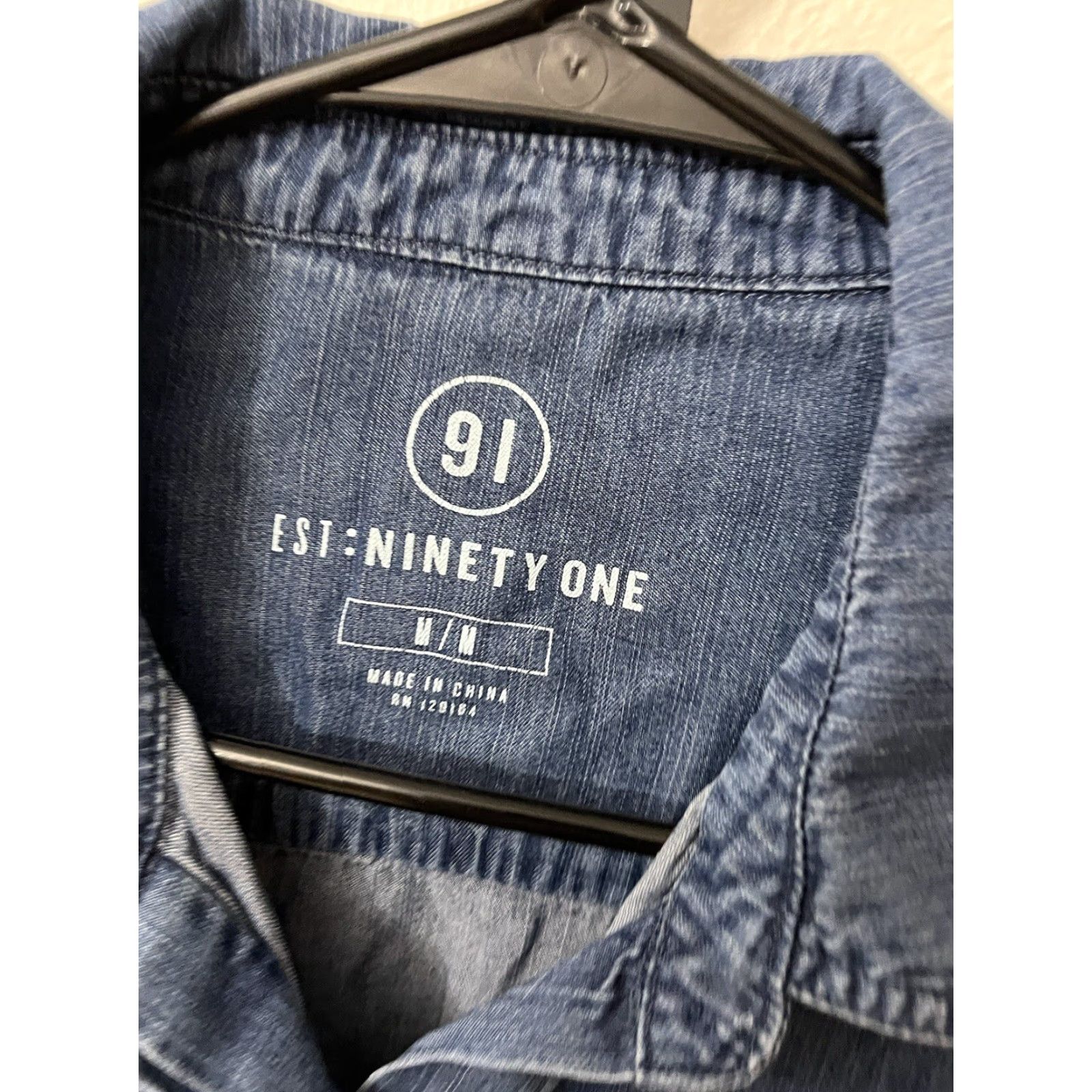 Vintage VINTAGE Ninety One 91 Western Shirt Orange Blue Ombre Cotton Button Down Long Sleeve M Women’s Shirt Size M / US 6-8 / IT 42-44 - 3 Thumbnail