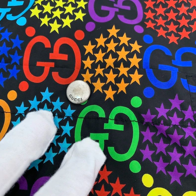 Gucci Gucci Multi-color logo printed full-print single-breasted v Size US M / EU 48-50 / 2 - 8 Thumbnail