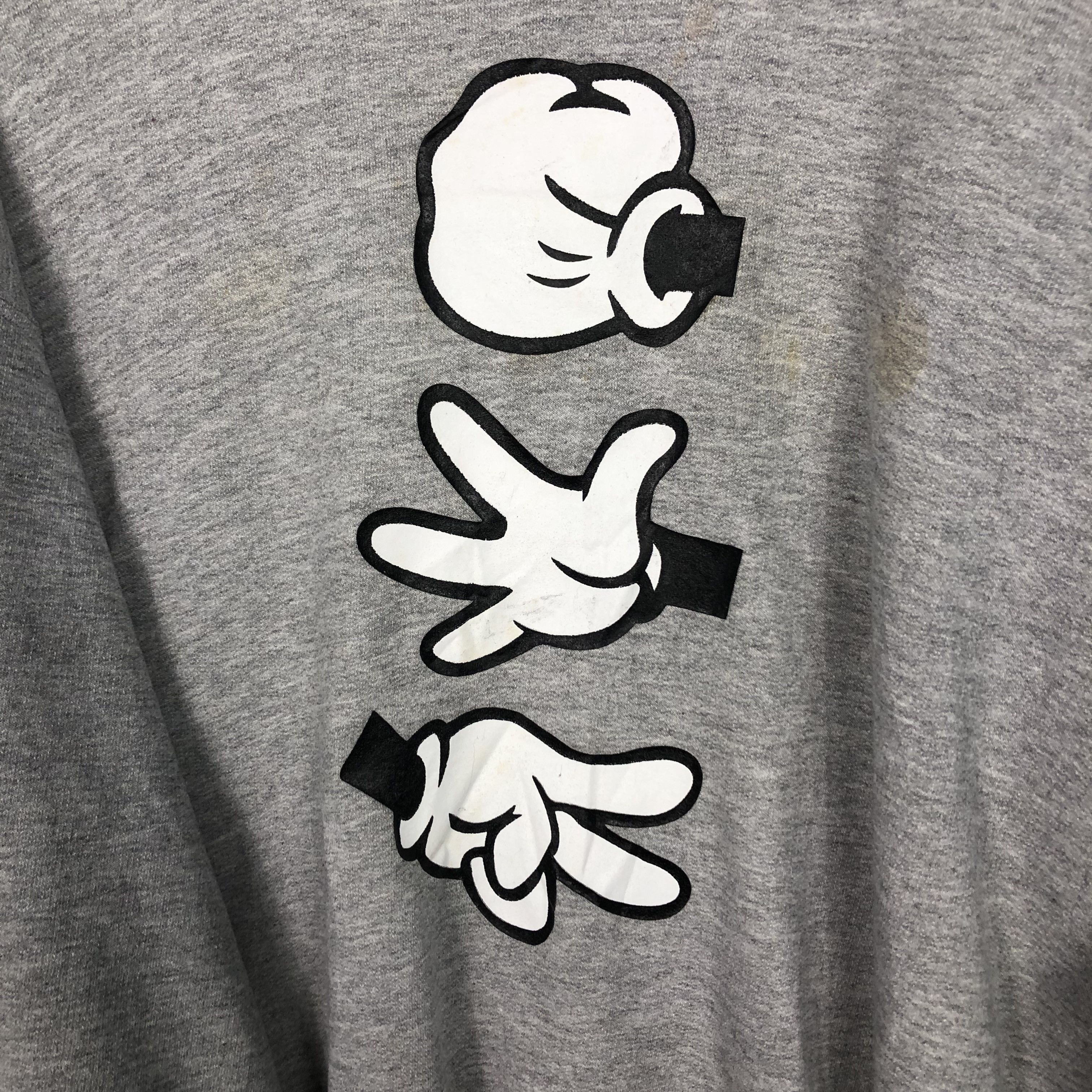 Japanese Brand 📌Vintage Sweatshirt Crewneck Mickey Mouse Hand Style Size US L / EU 52-54 / 3 - 13 Thumbnail