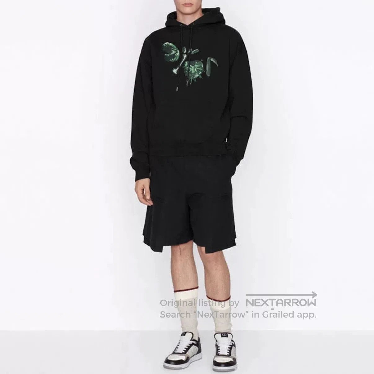 Dior dior black hoodie with travis scott collaboration. Size US S / EU 44-46 / 1 - 6 Thumbnail