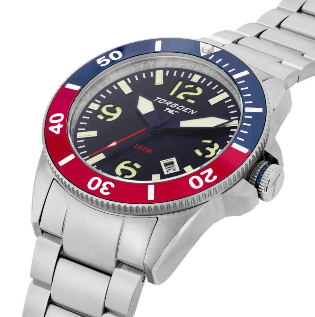 Other New Torgoen TN-1164 T43 Blue Red Diver Sapphire 44mm Steel Size ONE SIZE - 3 Thumbnail