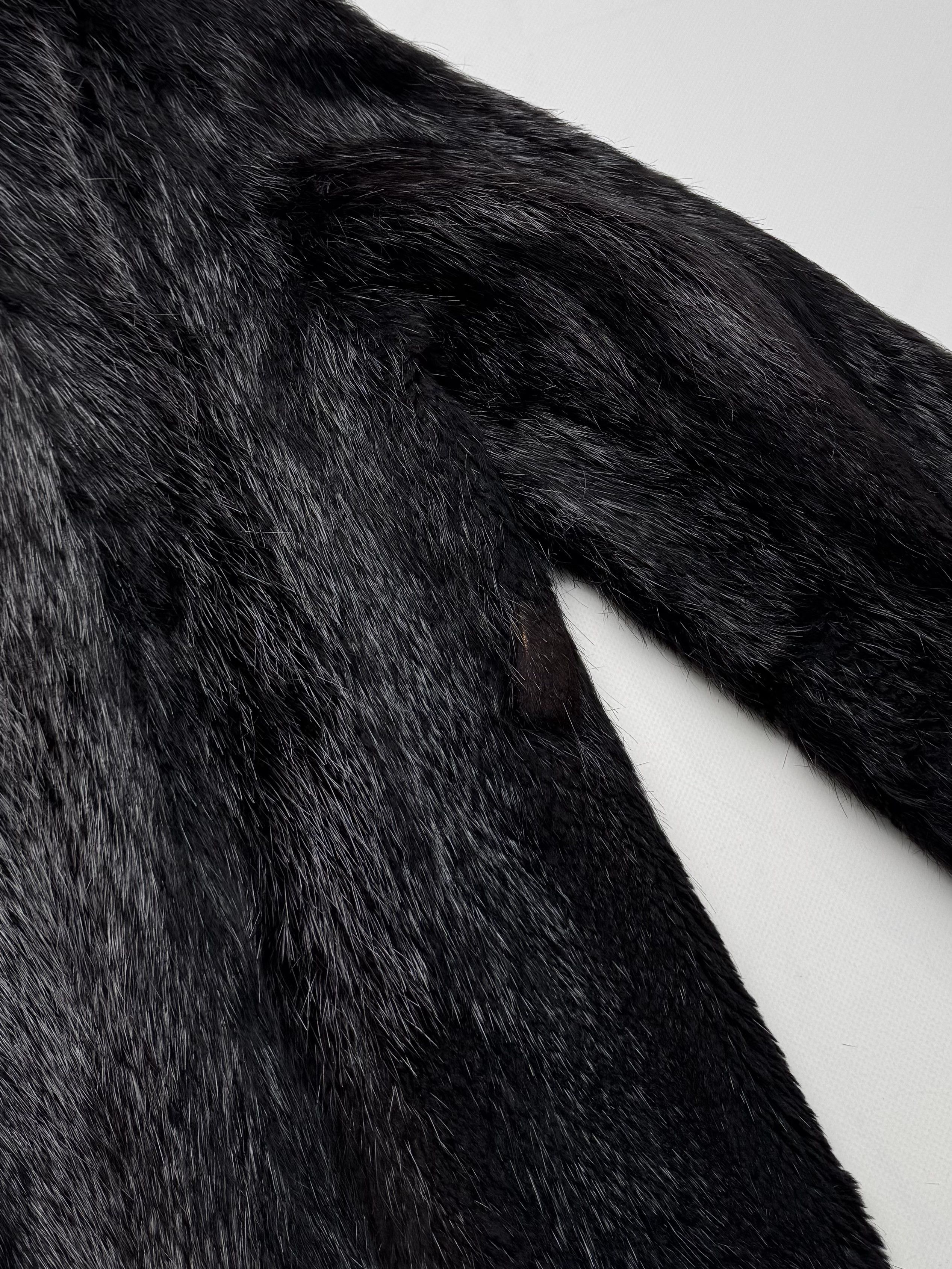 Vintage Vintage Long Real Fur Coat B8(V417)E2 Size L / US 10 / IT 46 - 10 Thumbnail