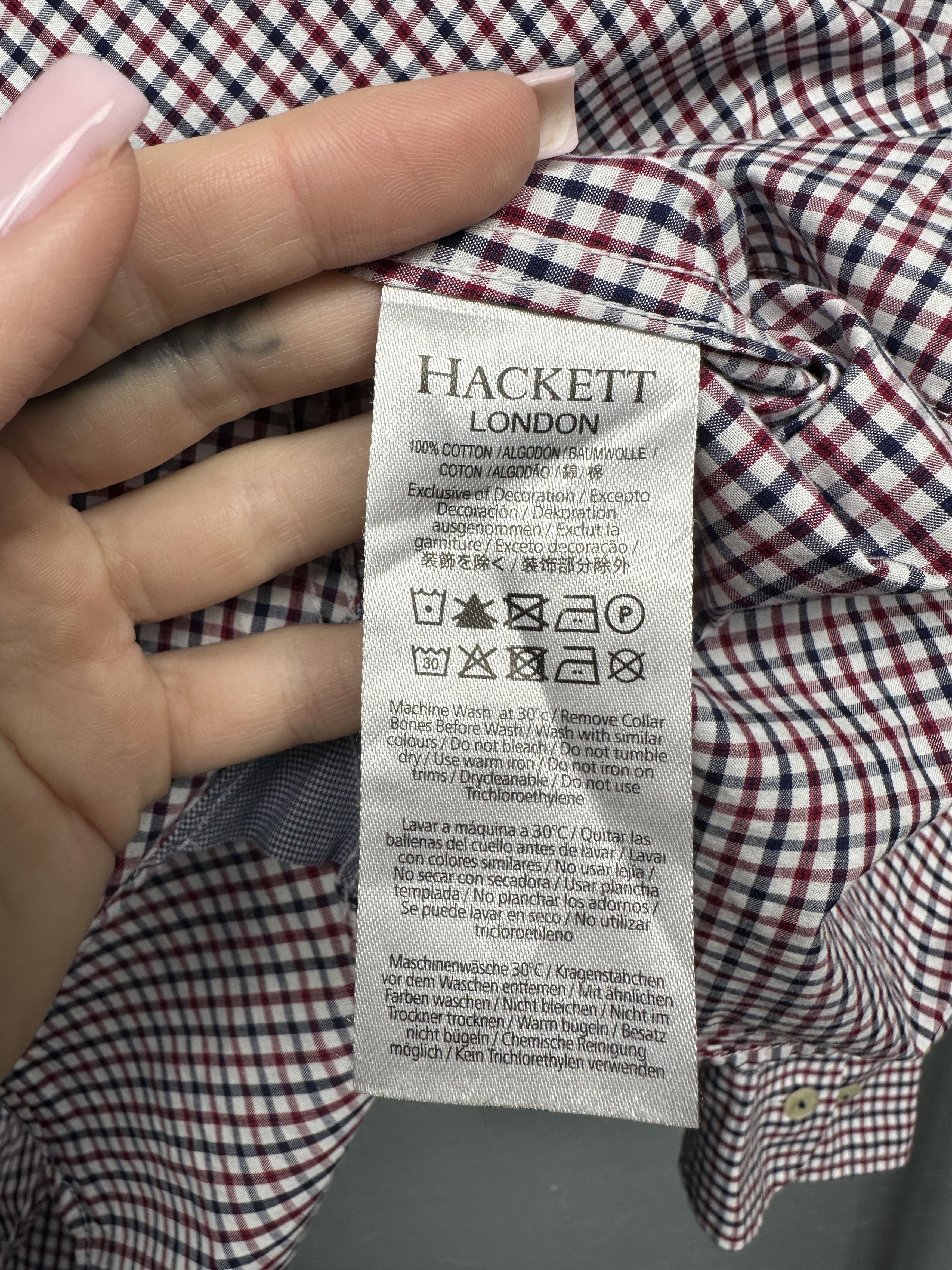 Hackett Hackett Mens Long Sleeve Shirt Size US L / EU 52-54 / 3 - 5 Thumbnail