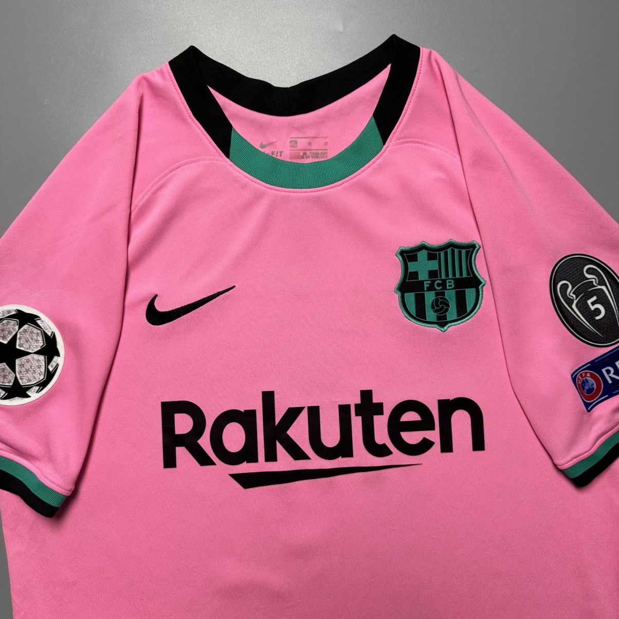 Vintage BARCELONA NIKE 2020/2021 FOOTBALL THIRD JERSEY #10 MESSI Size US M / EU 48-50 / 2 - 4 Thumbnail