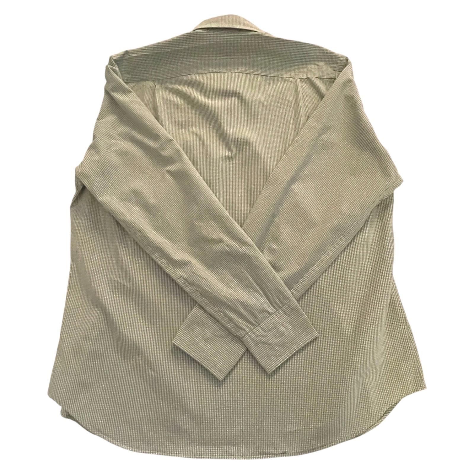 J.Crew J.Crew Mens LS Shirt Medium Olive & White Gingham Button Up Size US M / EU 48-50 / 2 - 9 Thumbnail