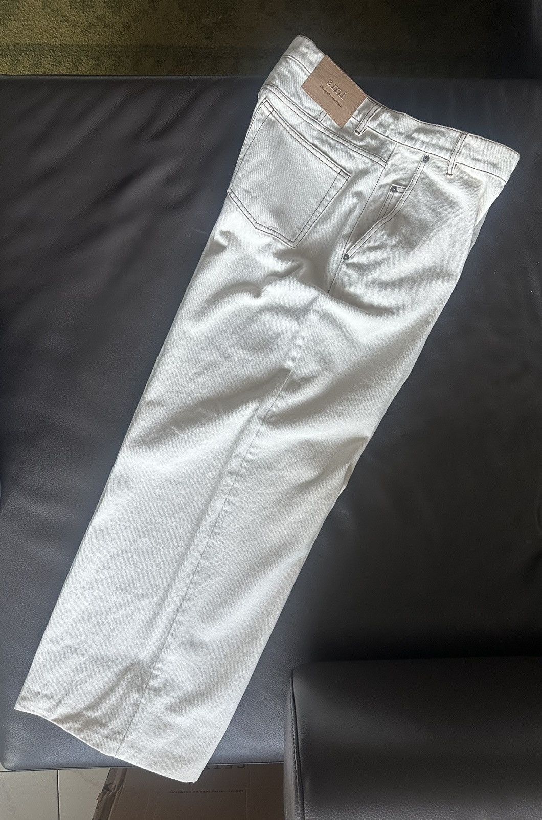 AMI Ami Paris raw canvas wide leg pants Size US 33 - 5 Thumbnail