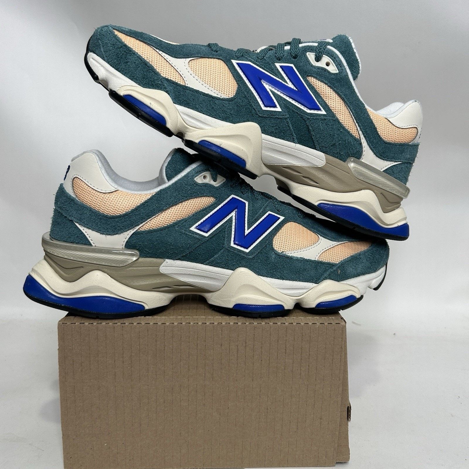 New Balance New Balance 9060 Shoes “New Spruce Purple Orange” U9060GEC Size US 12 / EU 45 - 1 Thumbnail