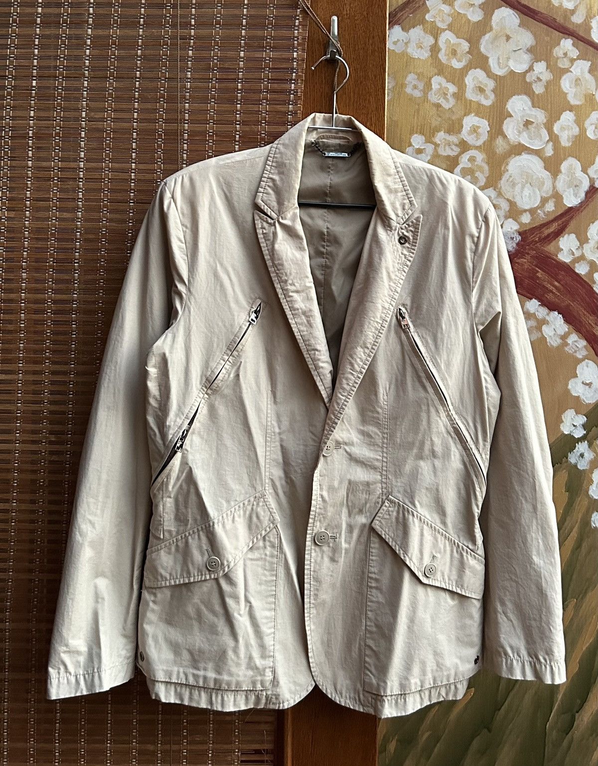 Versace × Vintage Versace Collection Beige 2 Button Sport Coat Size 50L - 1 Thumbnail