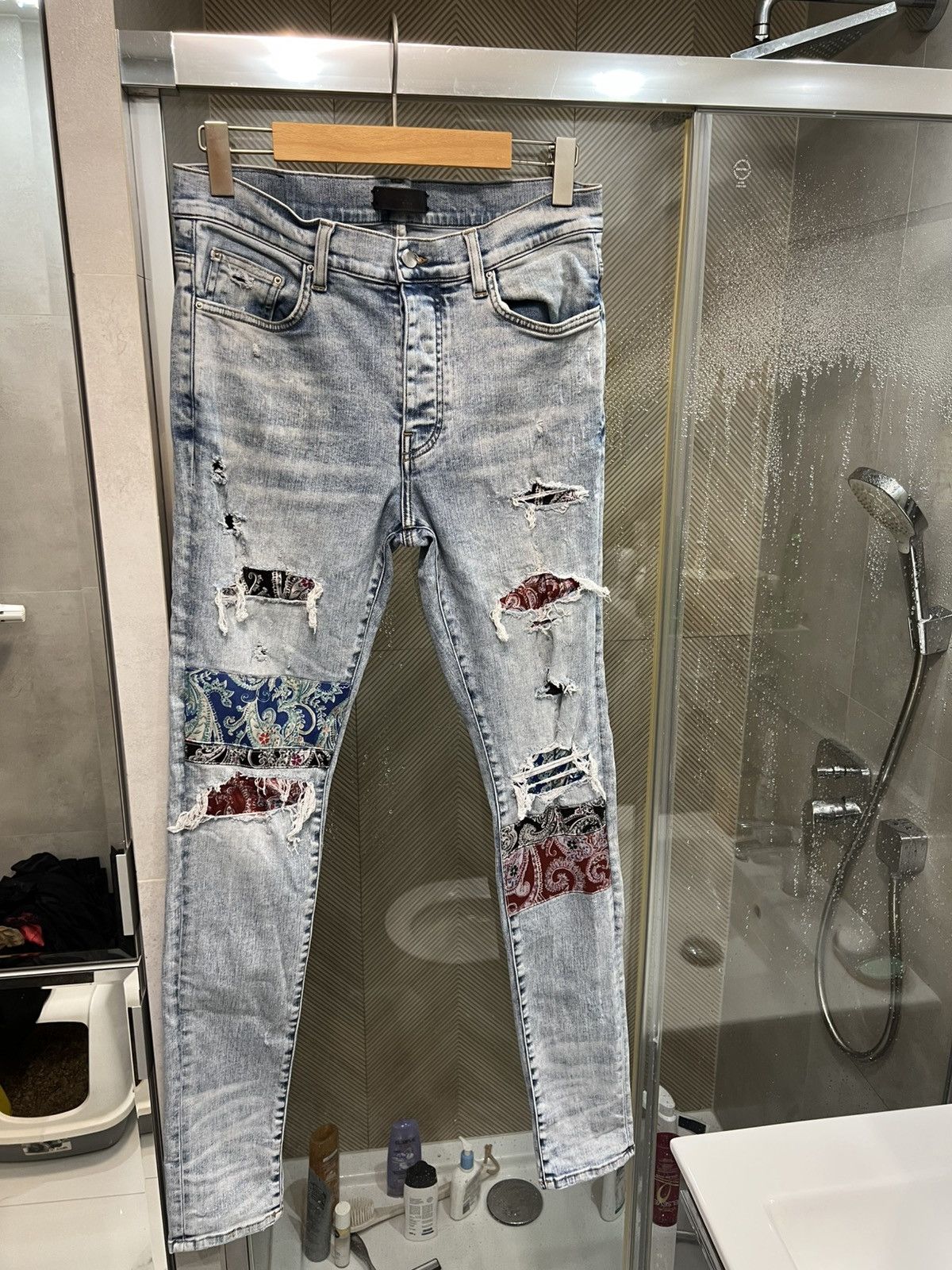 Amiri Pajama art denim