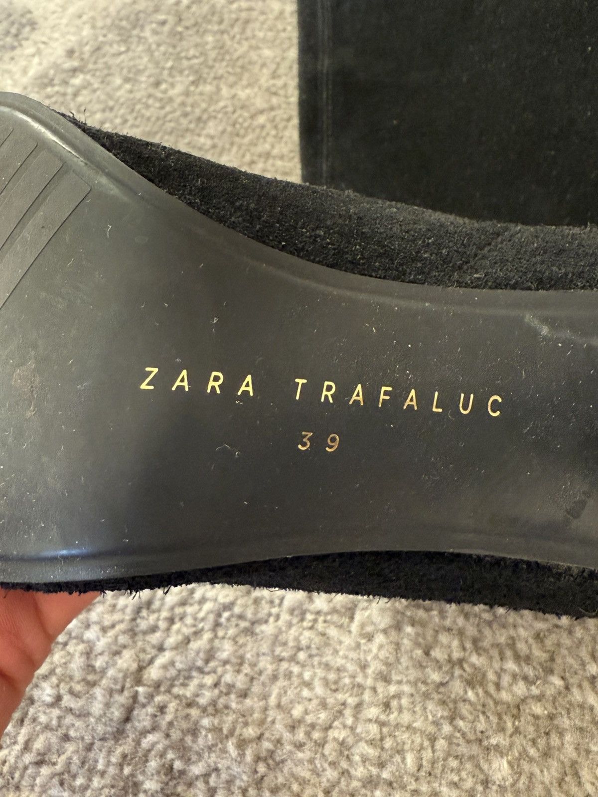 Zara suede boots with heels Zara Size US 9 / IT 39 - 3 Thumbnail