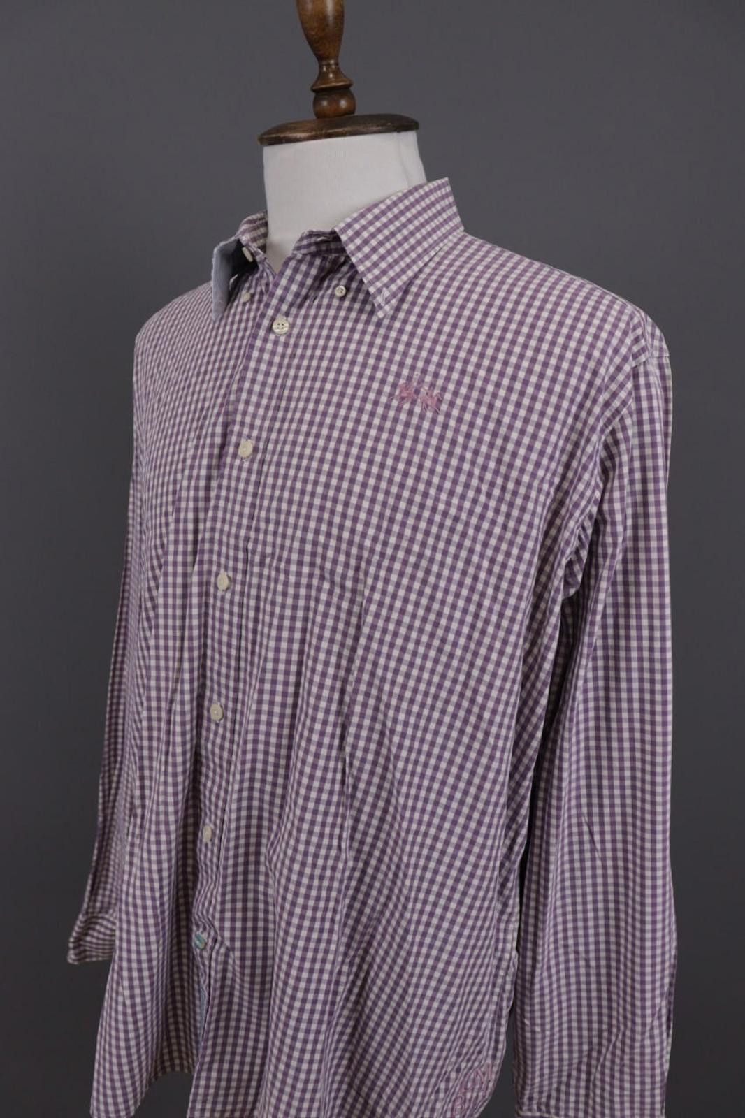 La Martina La Marina Buenos Aires Purple Check Shirt Size 3XL Size US XXL / EU 58 / 5 - 8 Thumbnail